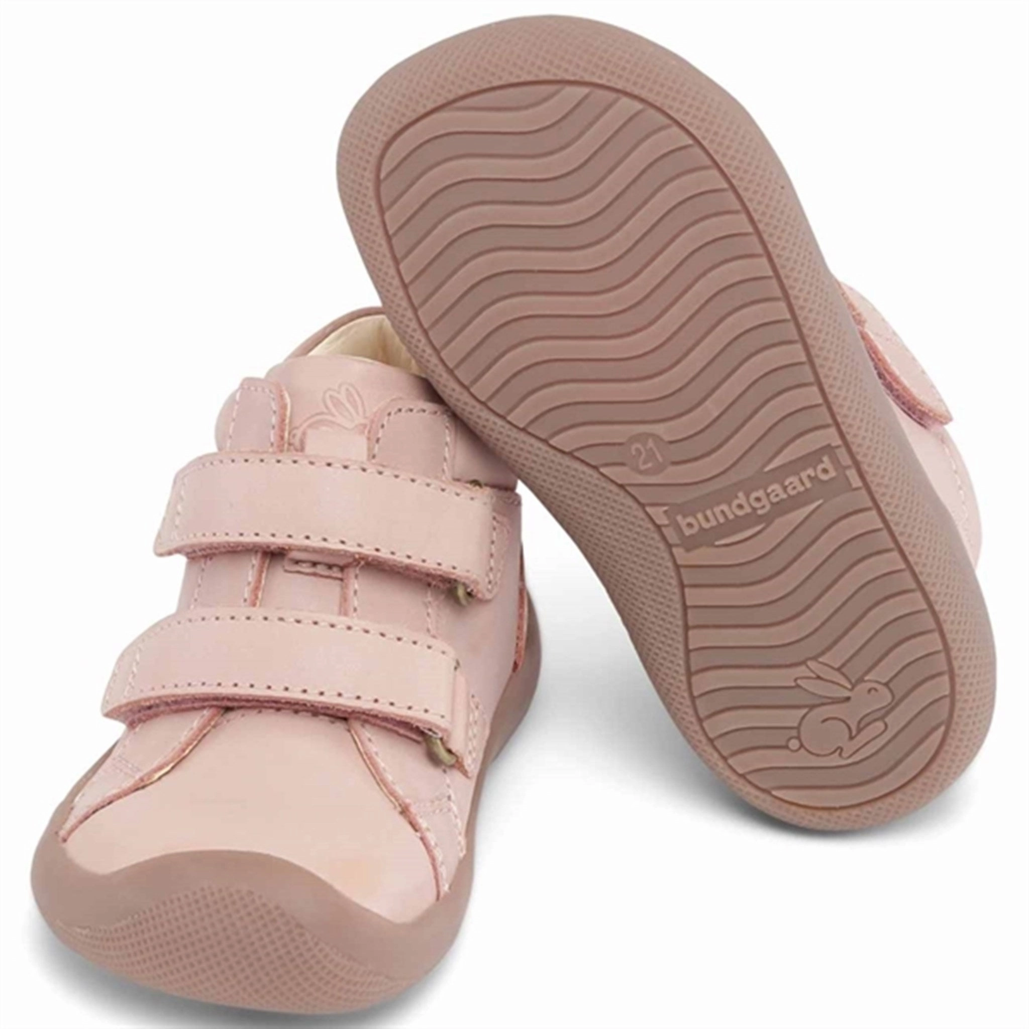 Bundgaard The Walk Velcro Shoes Old Rose Everyday Comfort