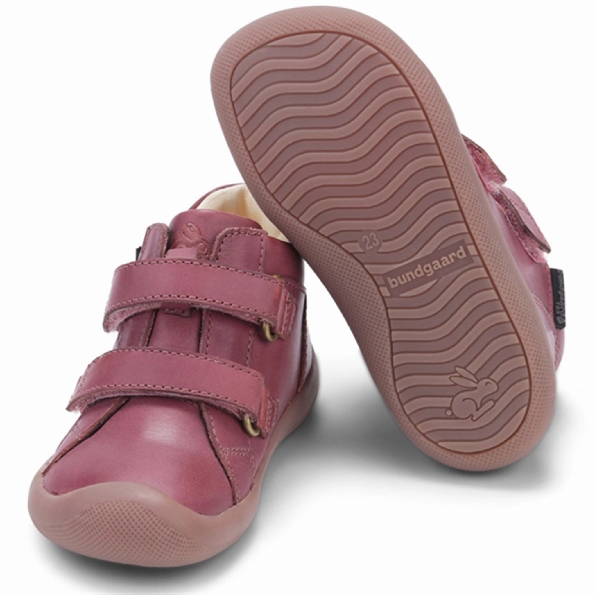 Coolly Crafted Cool And Essential Bundgaard The Walk Velcro Tex Shoes Dark Rose