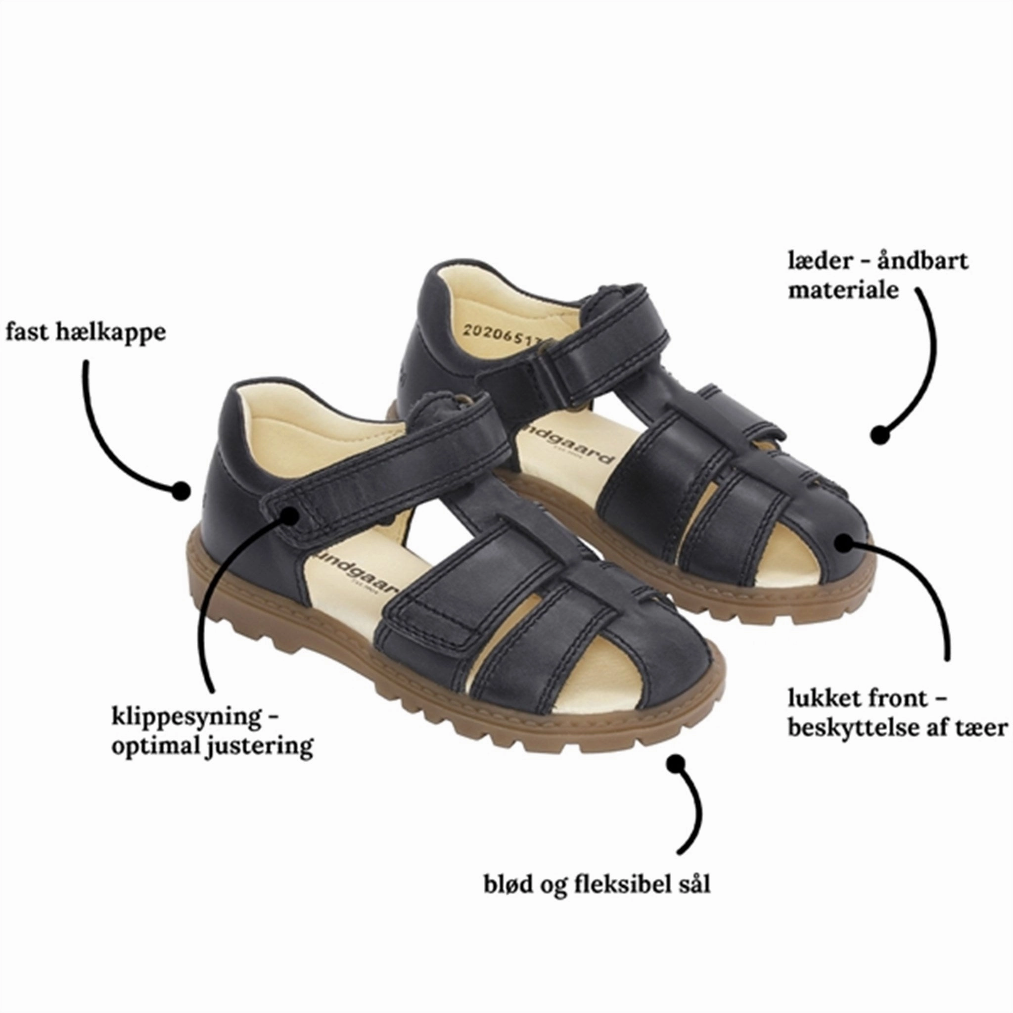 Bundgaard Tritu Ii Sandal Black Cool Tones Breathe And Move