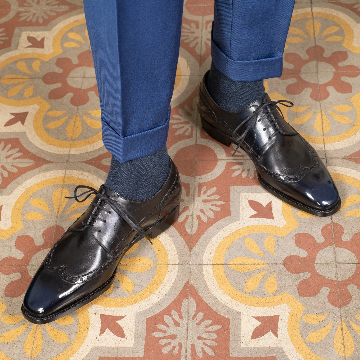 Engineered Profile Grounded Luxury Calder Wingtip Derby - Orion