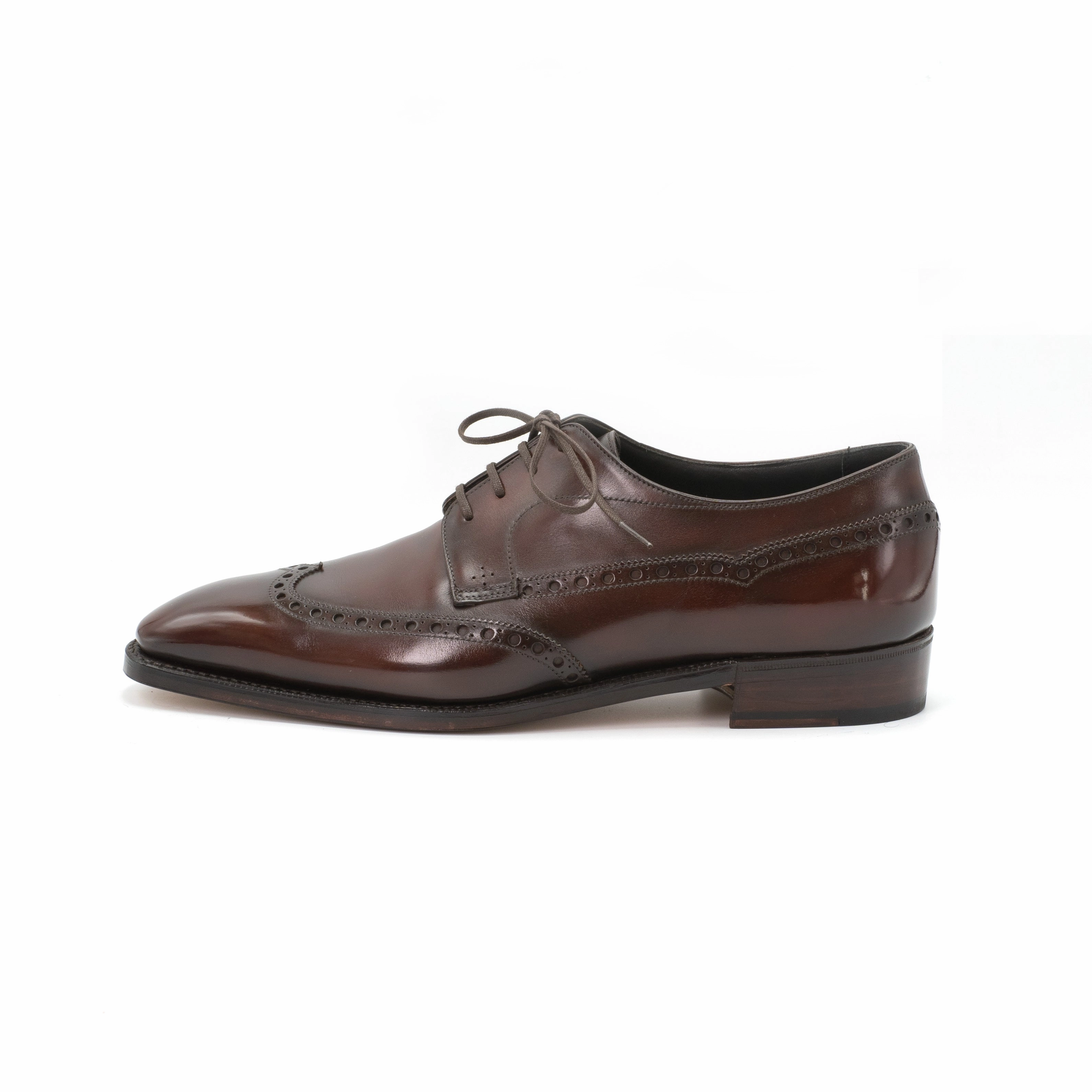 Downtown Vibe Calder Wingtip Derby Shoe - Marron Mediterraneo