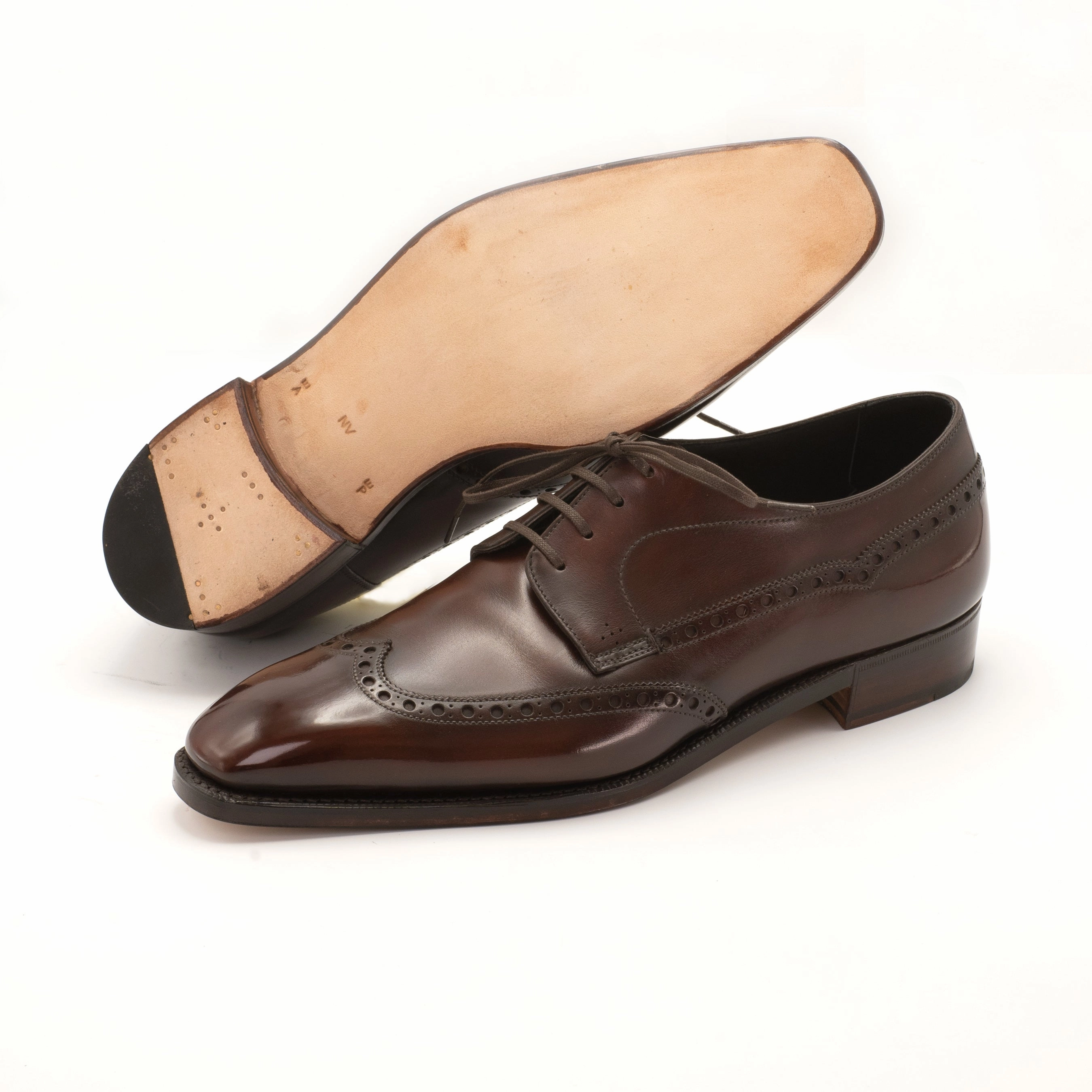 Urban Layering Smart Design Gear Calder Wingtip Derby Shoe - Marron Mediterraneo