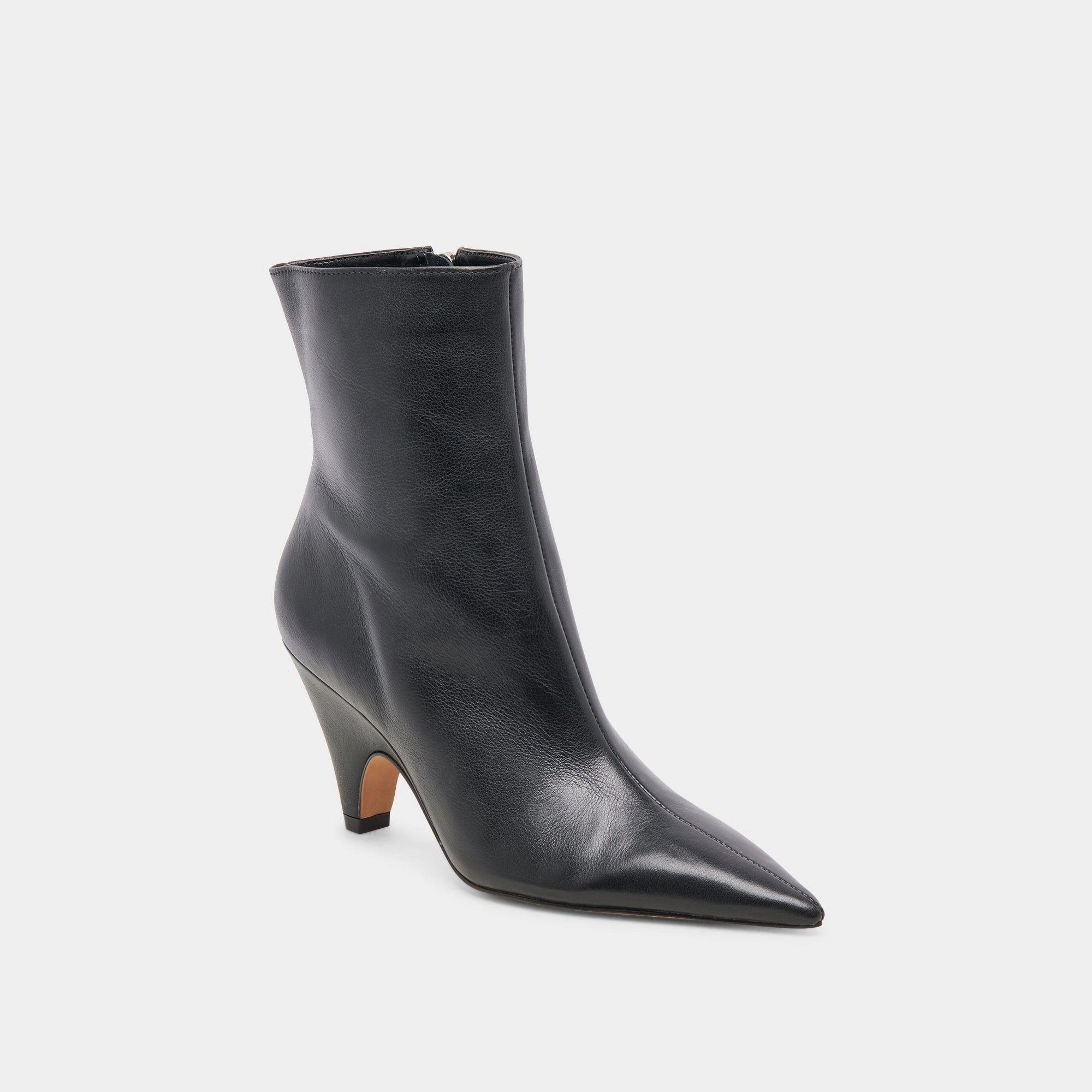 Calico Booties Black Leather Seamless Outfit Quiet Vibe