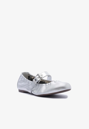Form And Function Calita Metallic Leather Flat