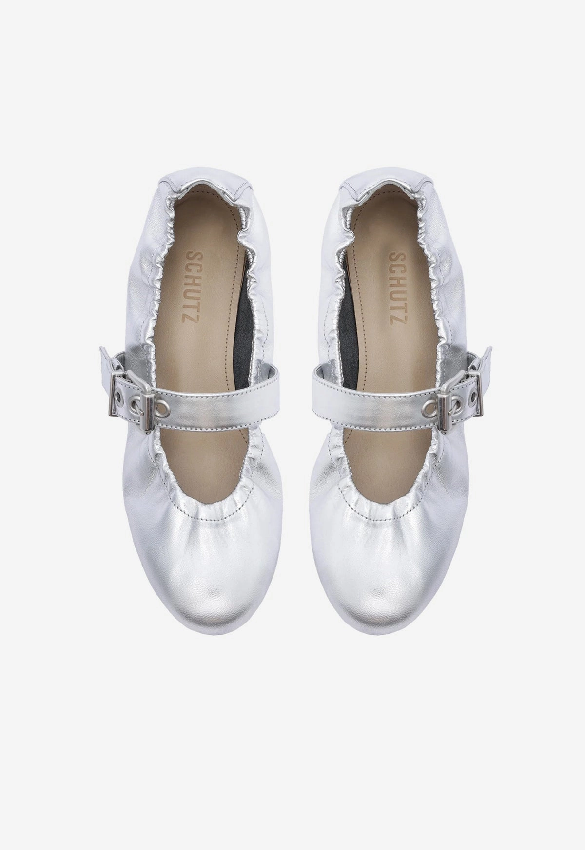 Style In Action Calita Metallic Leather Flat