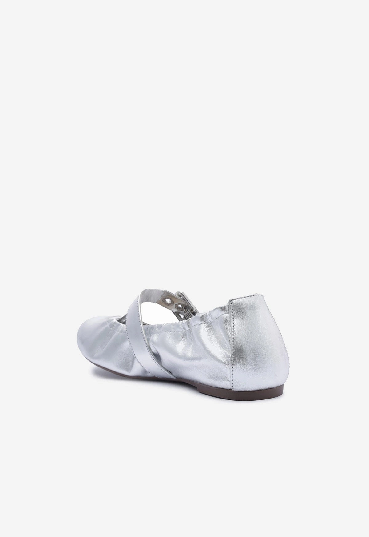 Calita Metallic Leather Flat Minimal Movement Crafted Lifestyle Gear
