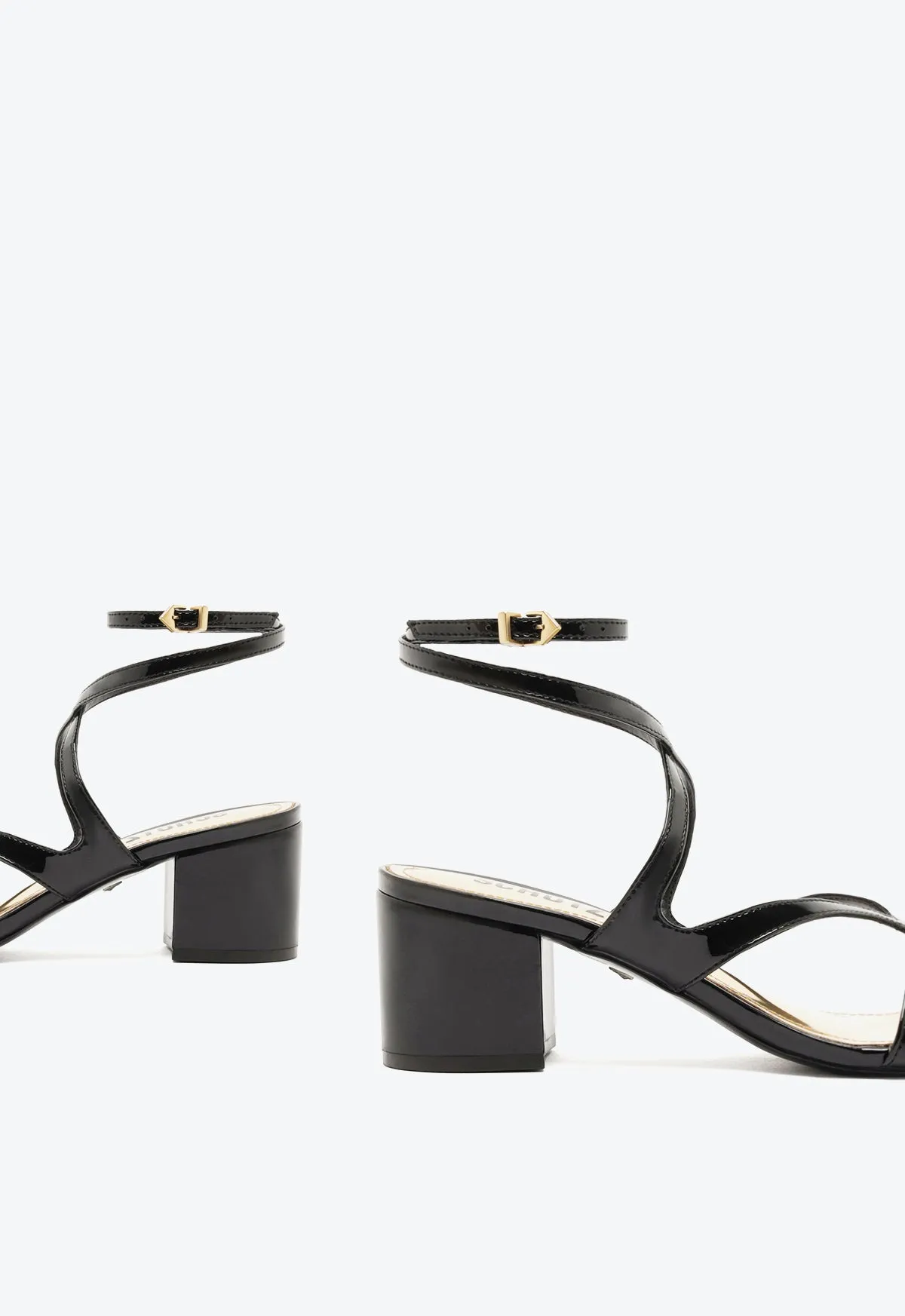 Stephanie Block Patent Sandal Day-Built Daily Balance