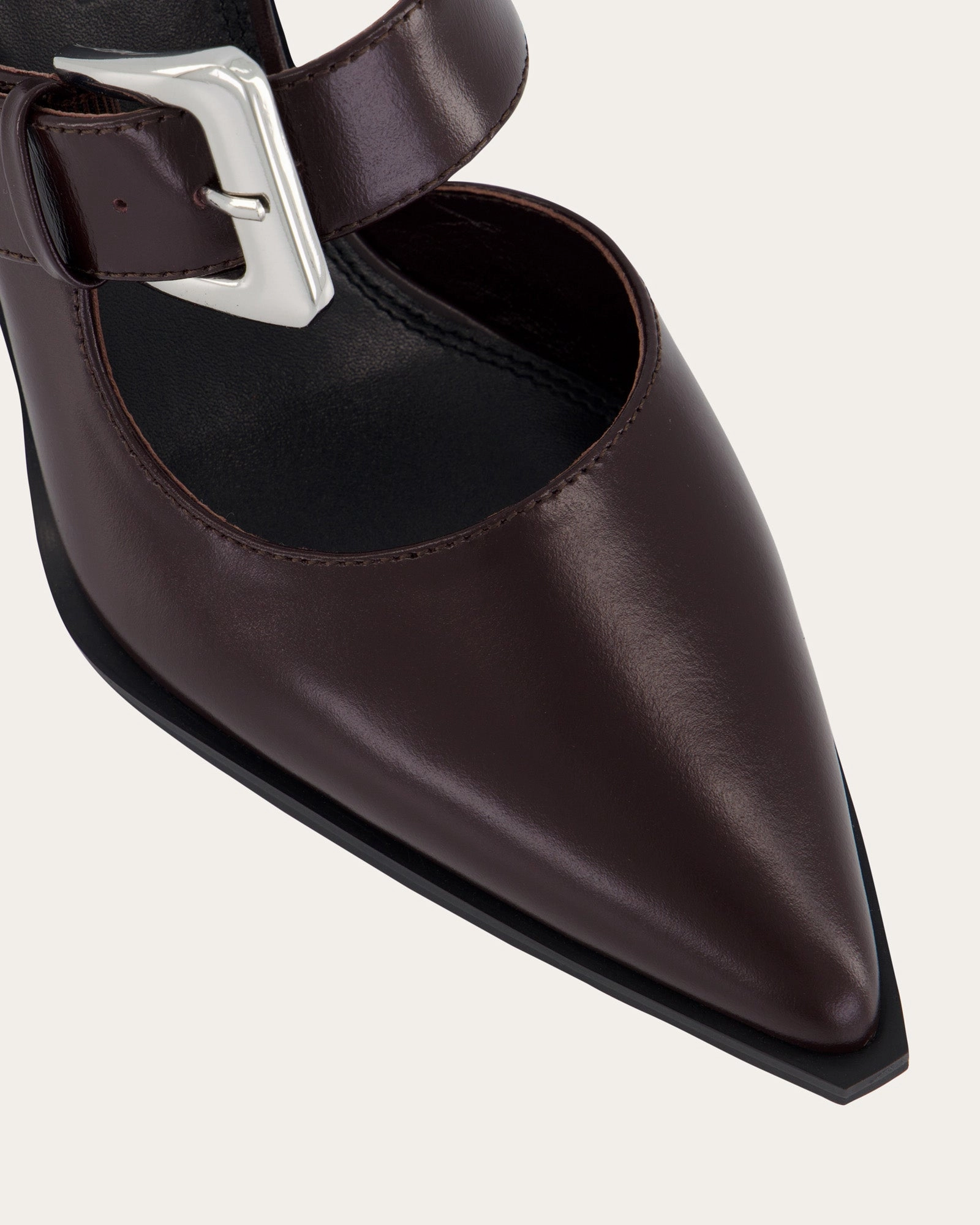 Flossy Mid Heels Merlot Leather Refined Chill Form-Led
