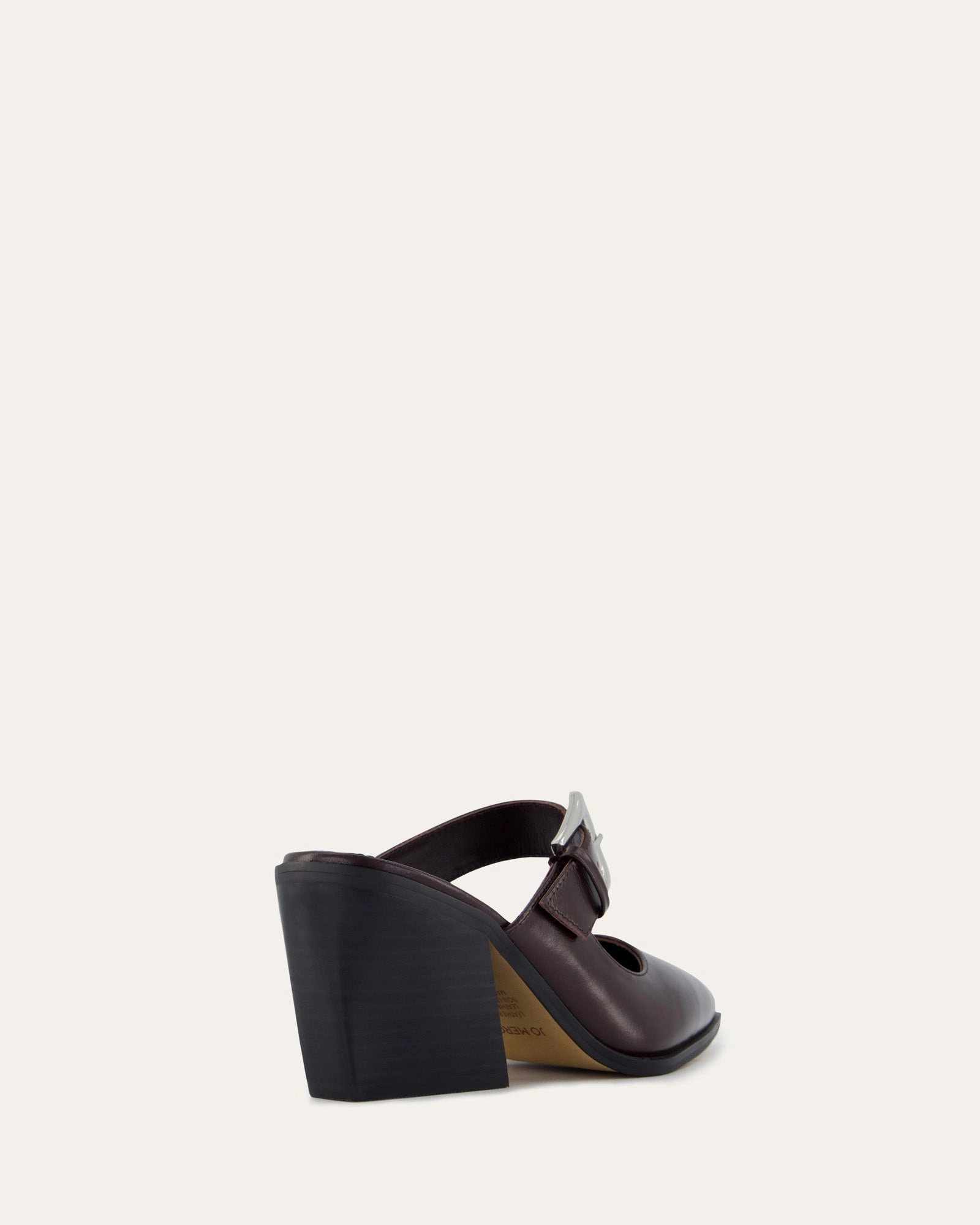 Flossy Mid Heels Merlot Leather Minimal Mode Essential Rhythm
