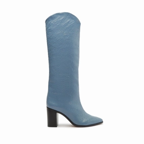 Maryana Block Crackled Leather Boot Movement Layers