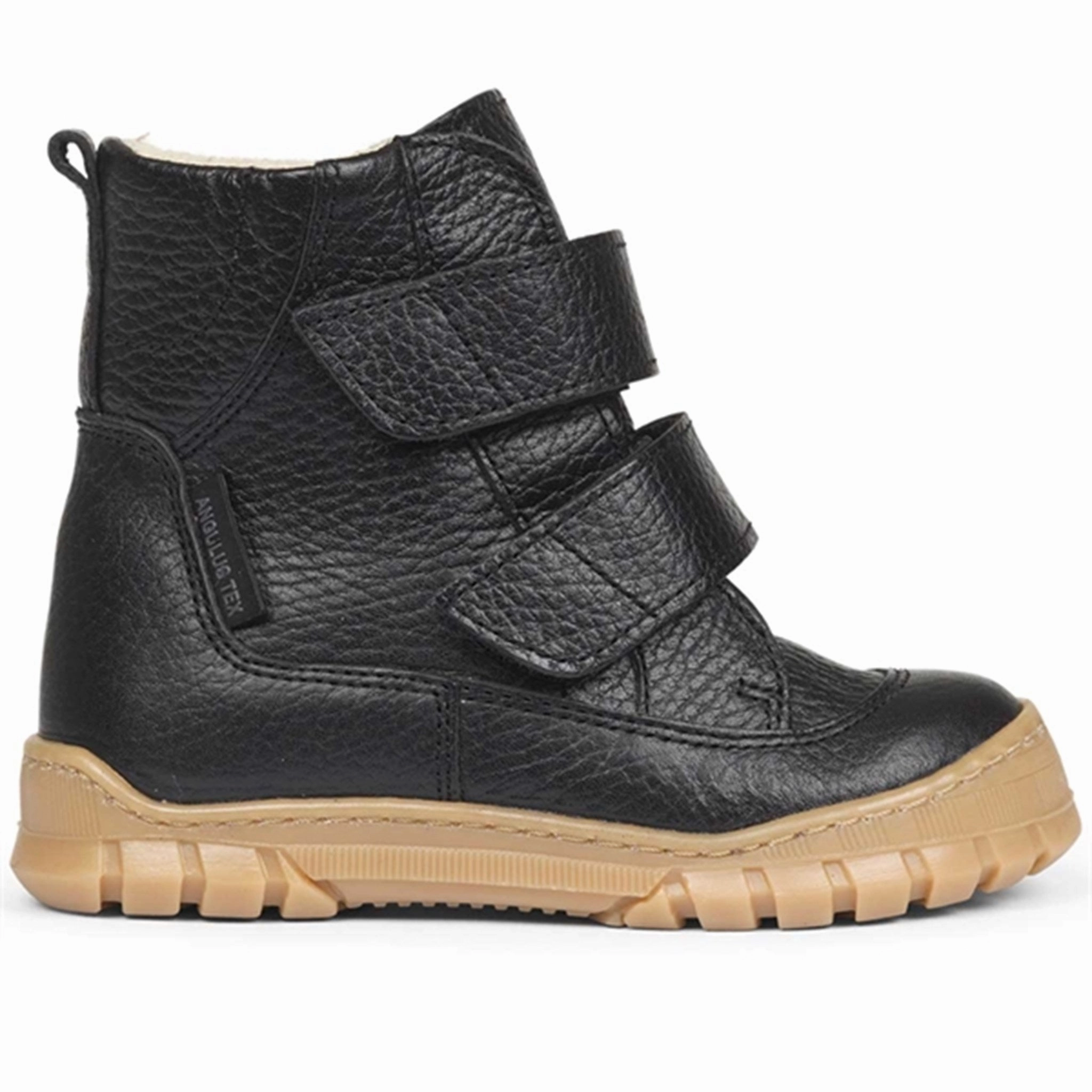 Angulus Tex Boots W. Velcro Black 2115-101-2504 Low-Profile Style