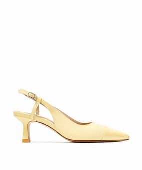 Vibe-Driven Gear Capri Citrine Yellow Pumps