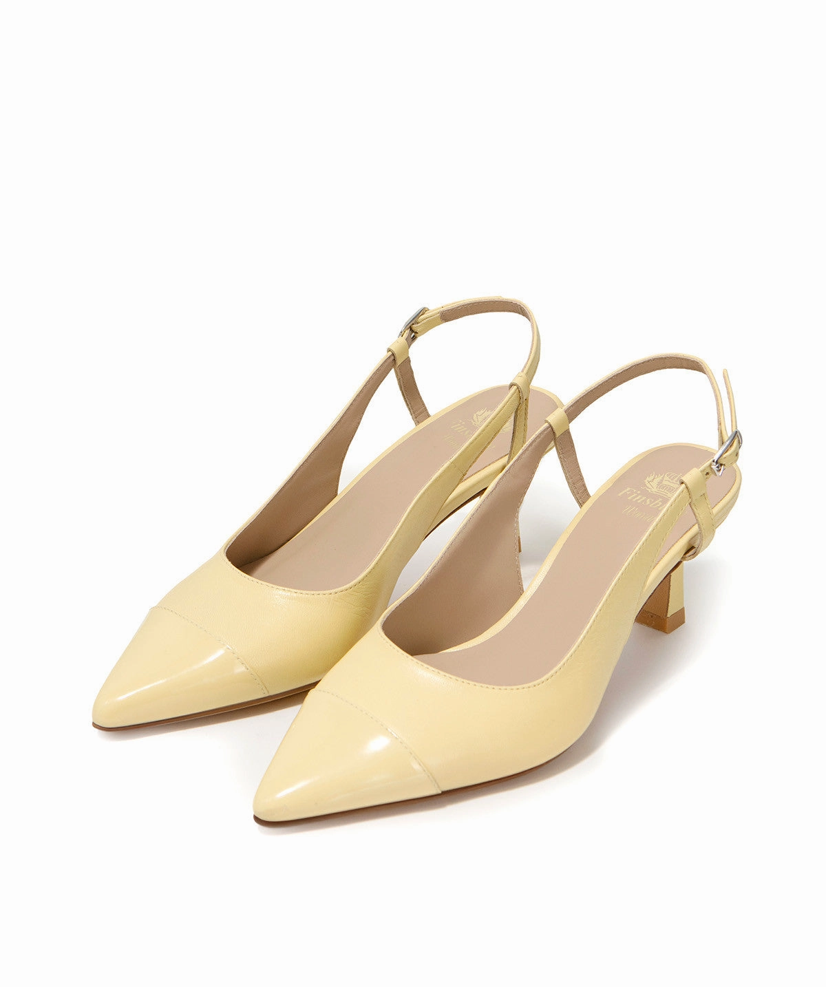 Modular Design Elevated Layers Capri Citrine Yellow Pumps