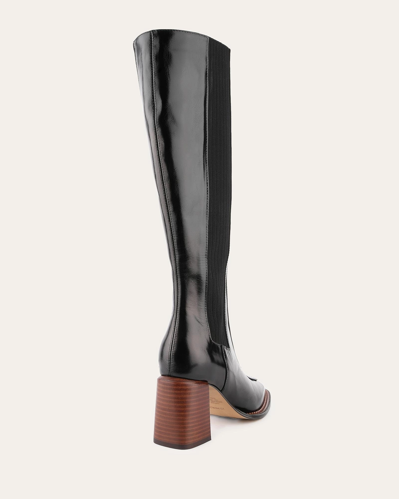 Divine Knee Boots Black Leather Style To Evolve Quiet Boldness