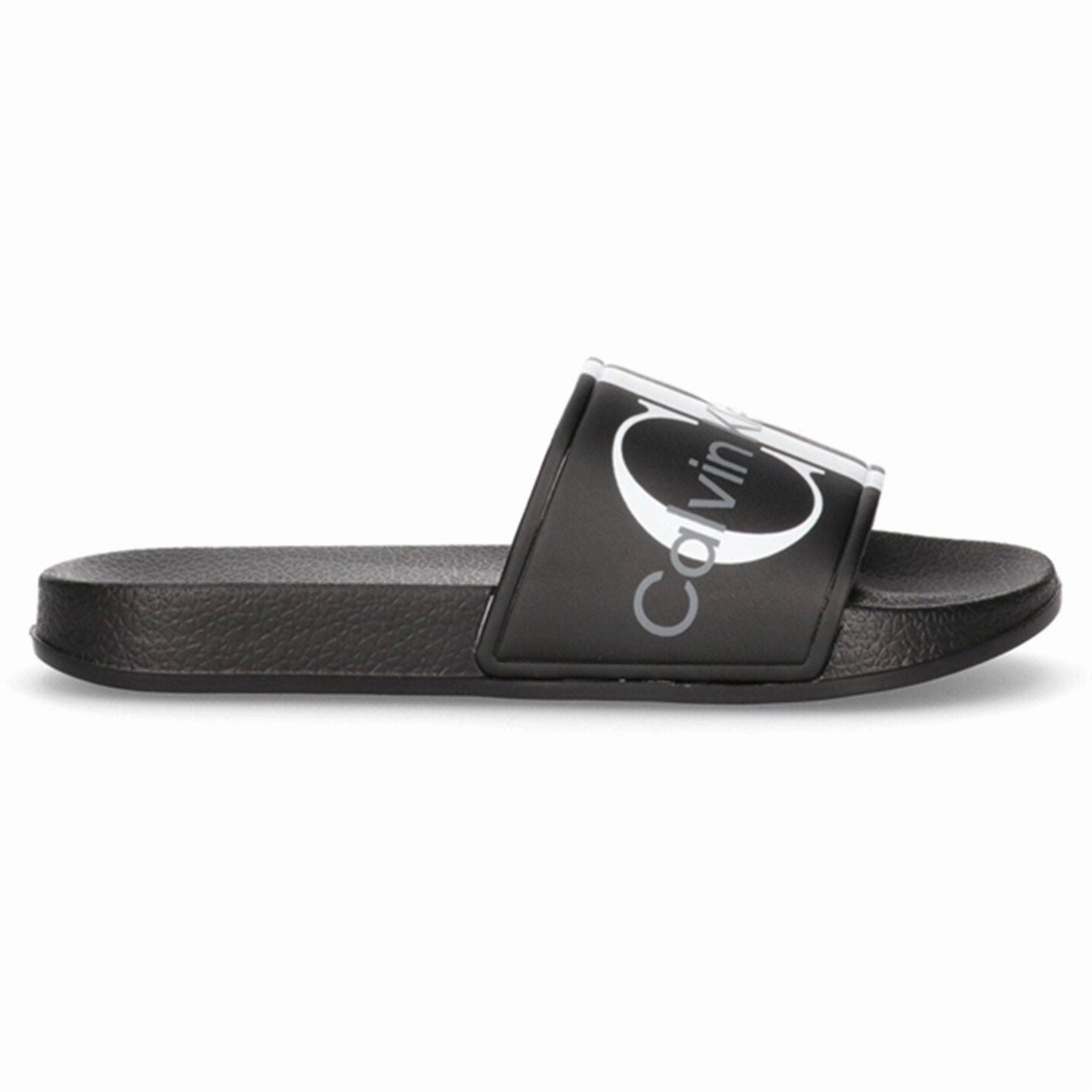 Built For Today Calvin Klein Logo Pool Slide Black