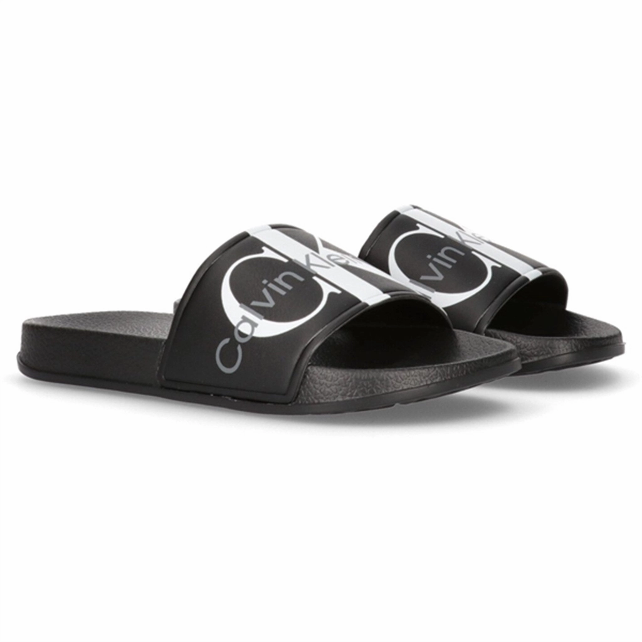 Dynamic Fit Calvin Klein Logo Pool Slide Black