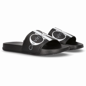 Dynamic Fit Calvin Klein Logo Pool Slide Black