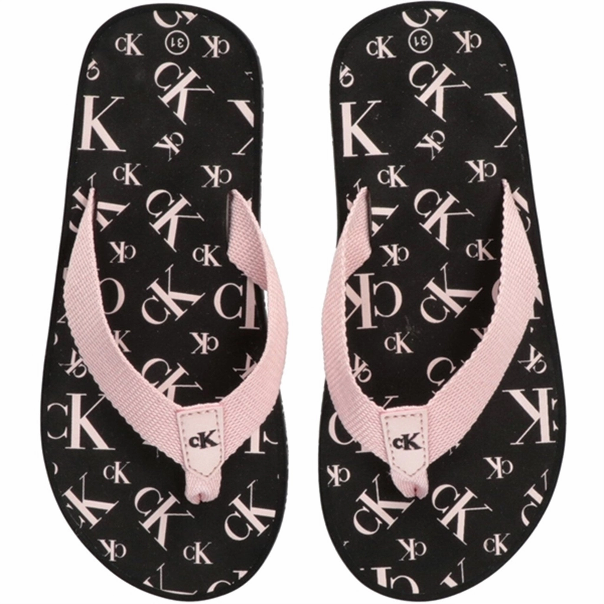 Calvin Klein Logo Print Flip Flop Pink The New Essential