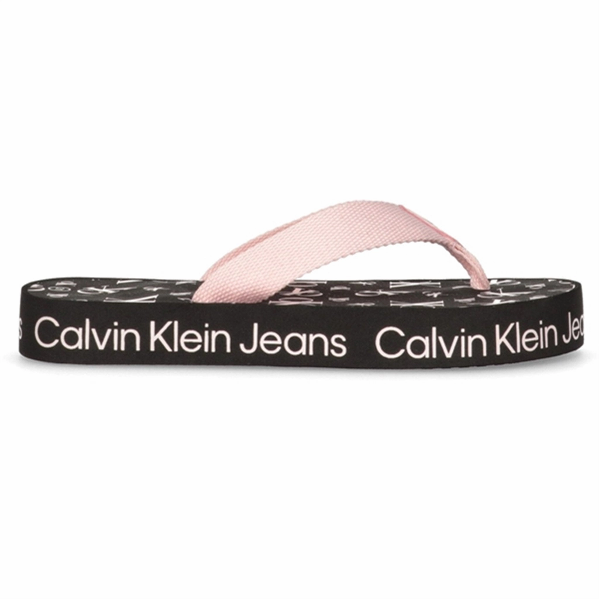 Inspired Layerwear Calvin Klein Logo Print Flip Flop Pink