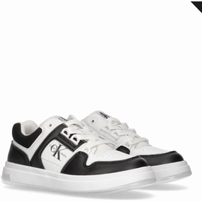 Calvin Klein Low Cut Lace-Up Sneaker Black/White Wearable Clarity Essential Uniform