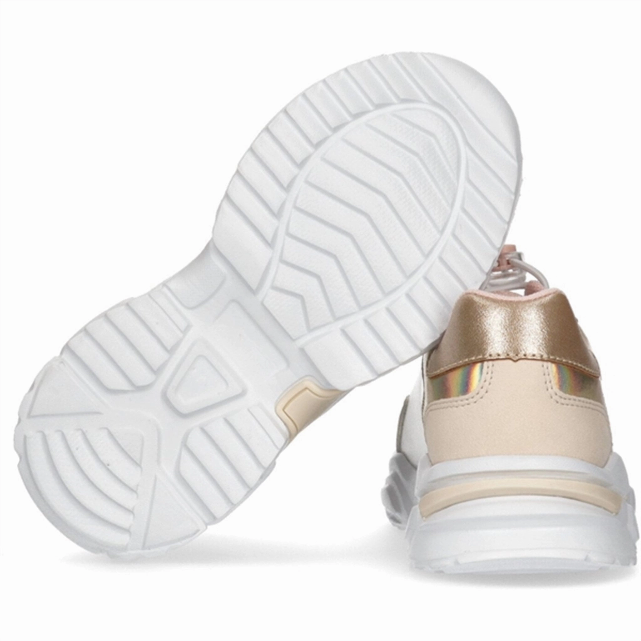Motion Meets Design Life-Ready Layers Calvin Klein Low Cut Lace-Up Sneakers Beige/Nude/White