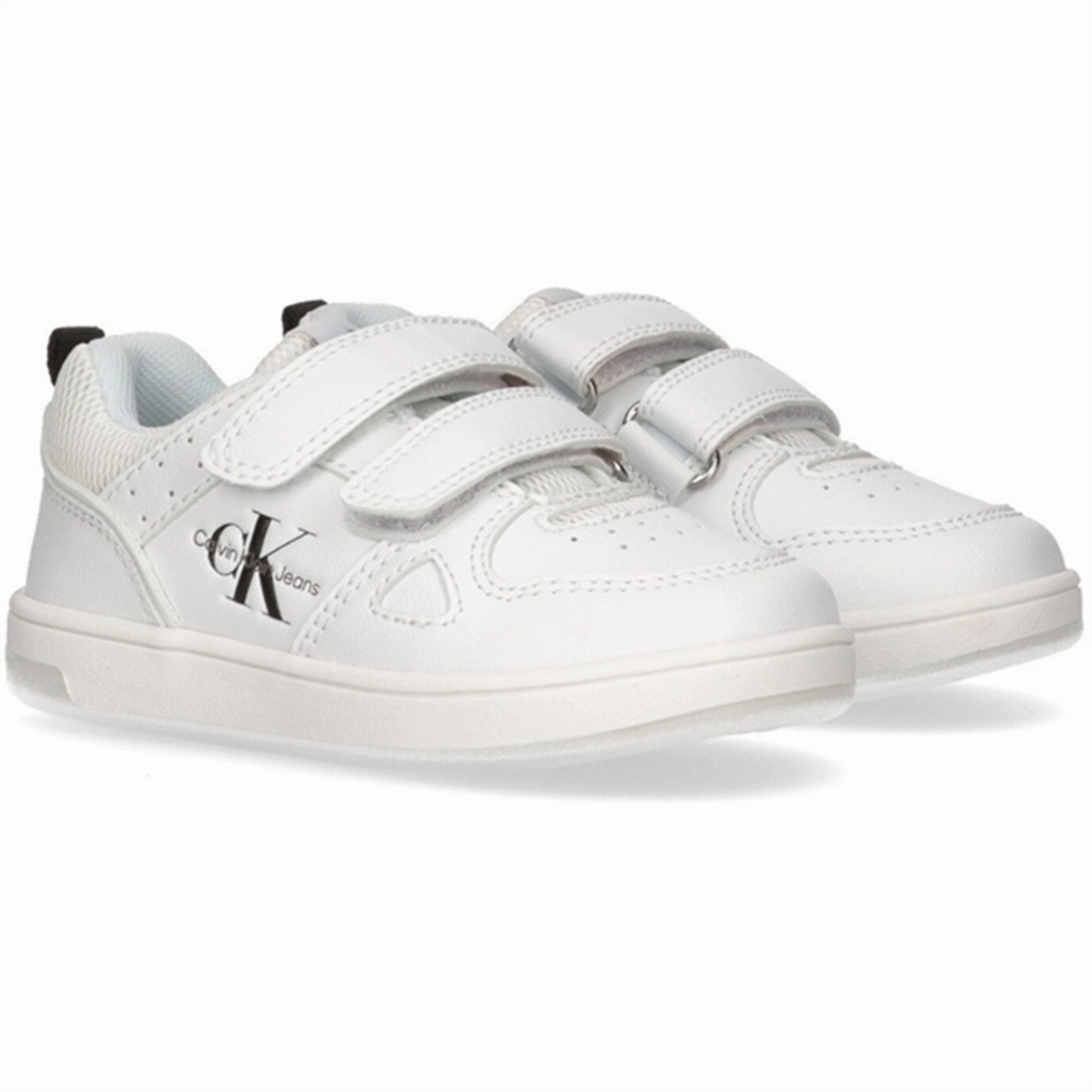 Comfort Refined Calvin Klein Low Cut Velcro Sneaker White