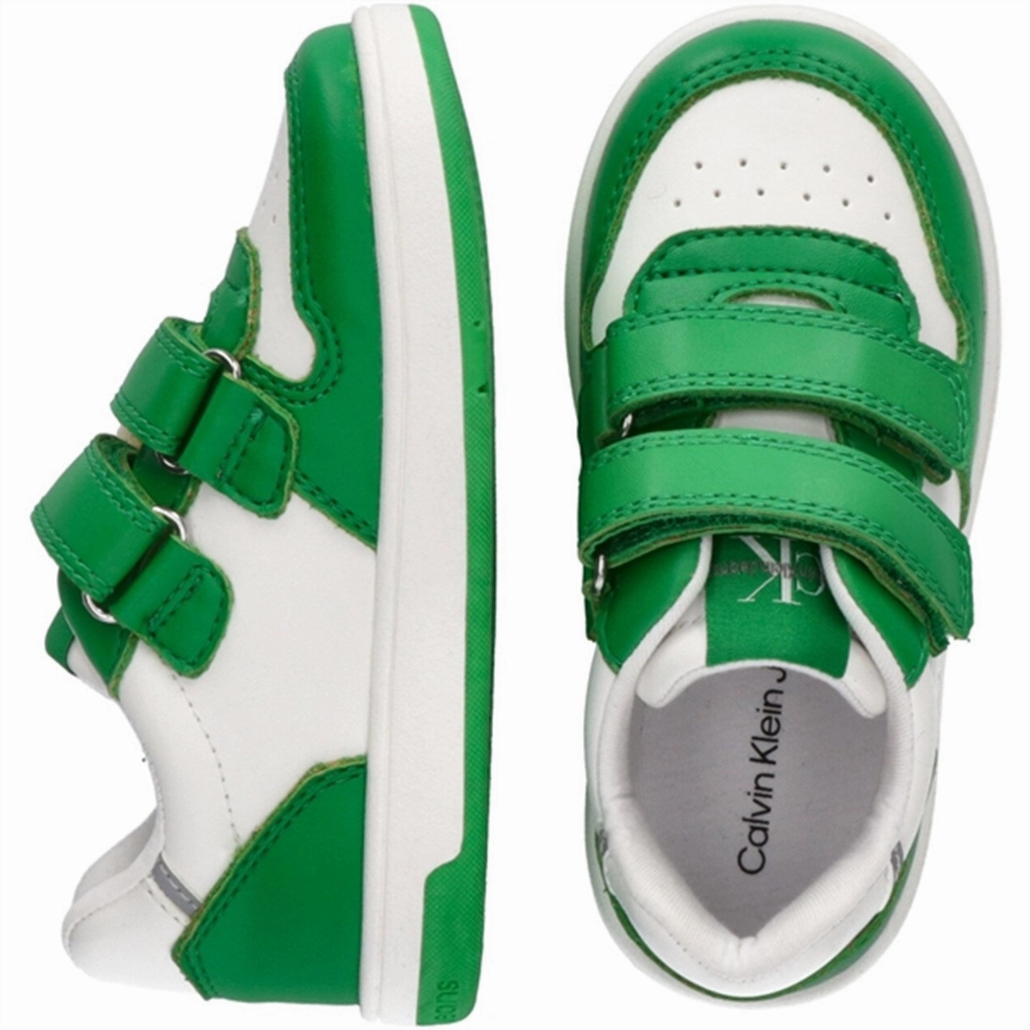 Modern Evolution Calvin Klein Low Cut Velcro Sneakers Green/White