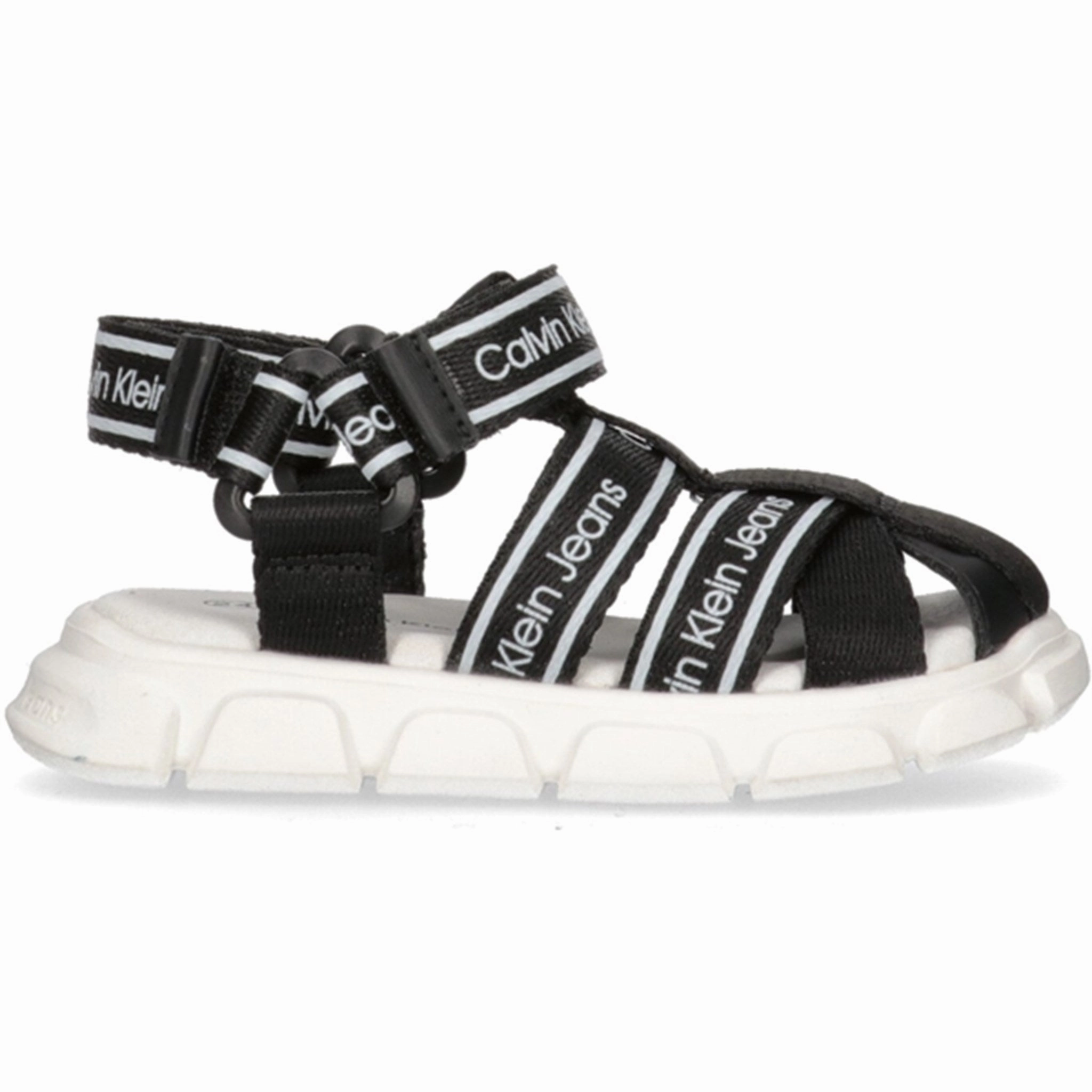 Calvin Klein Sandal Black Smooth Layers Coolly Crafted