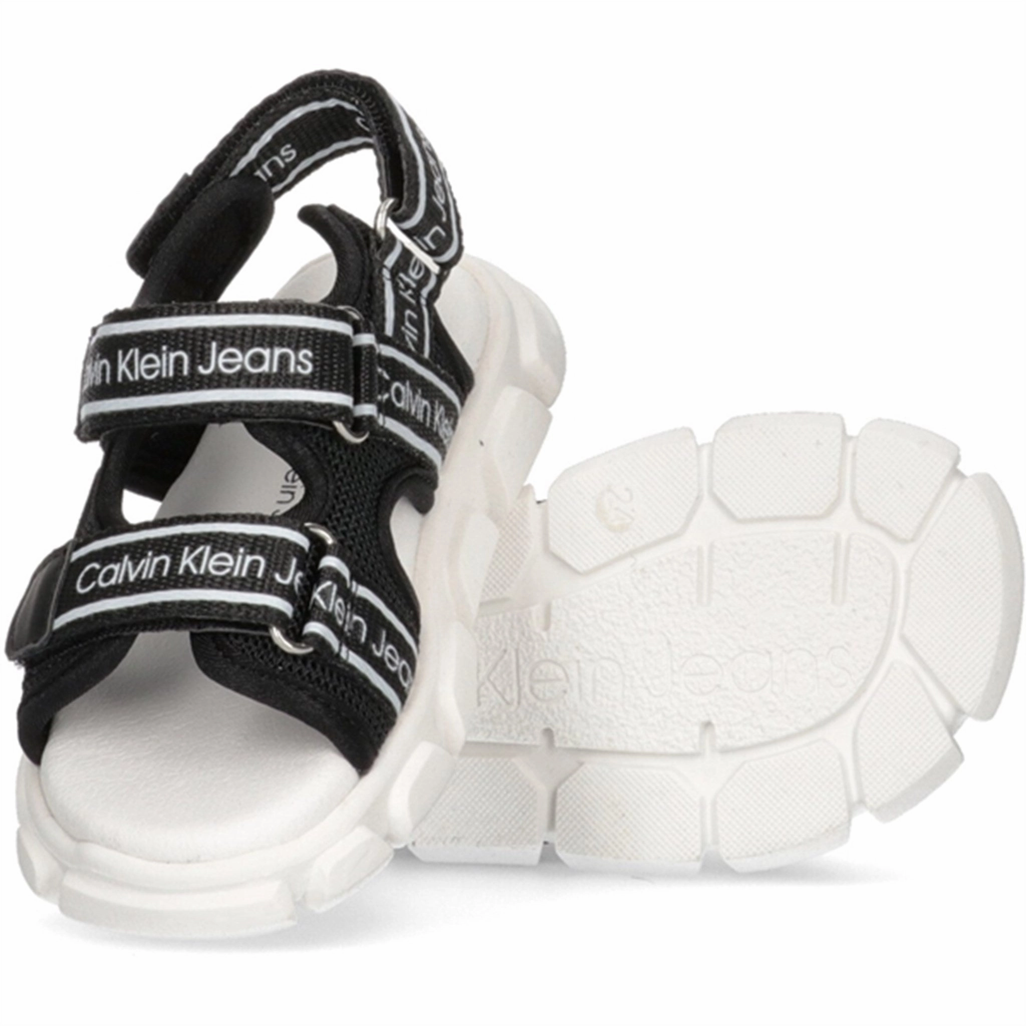 Calvin Klein Velcro Sandal Black Minimal Gear Subtle Tone