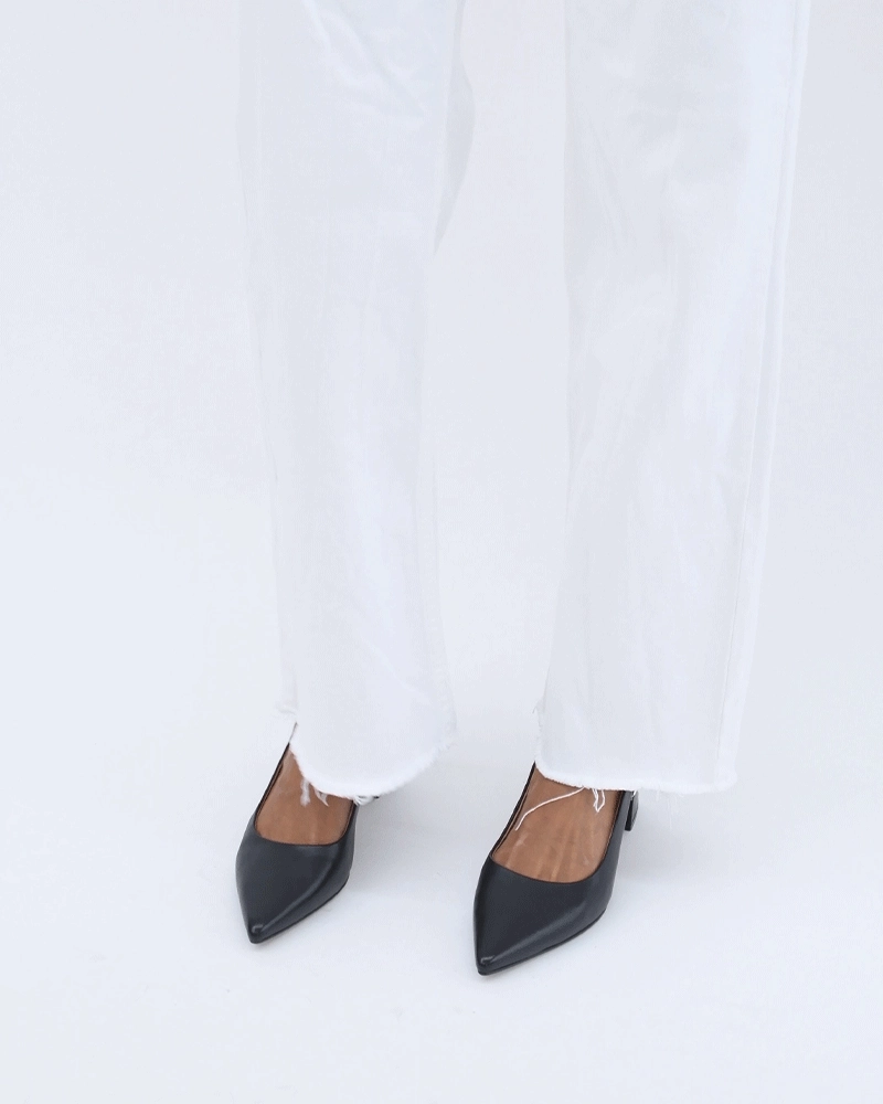 Cara Low Heels Black Leather Ready When You Are