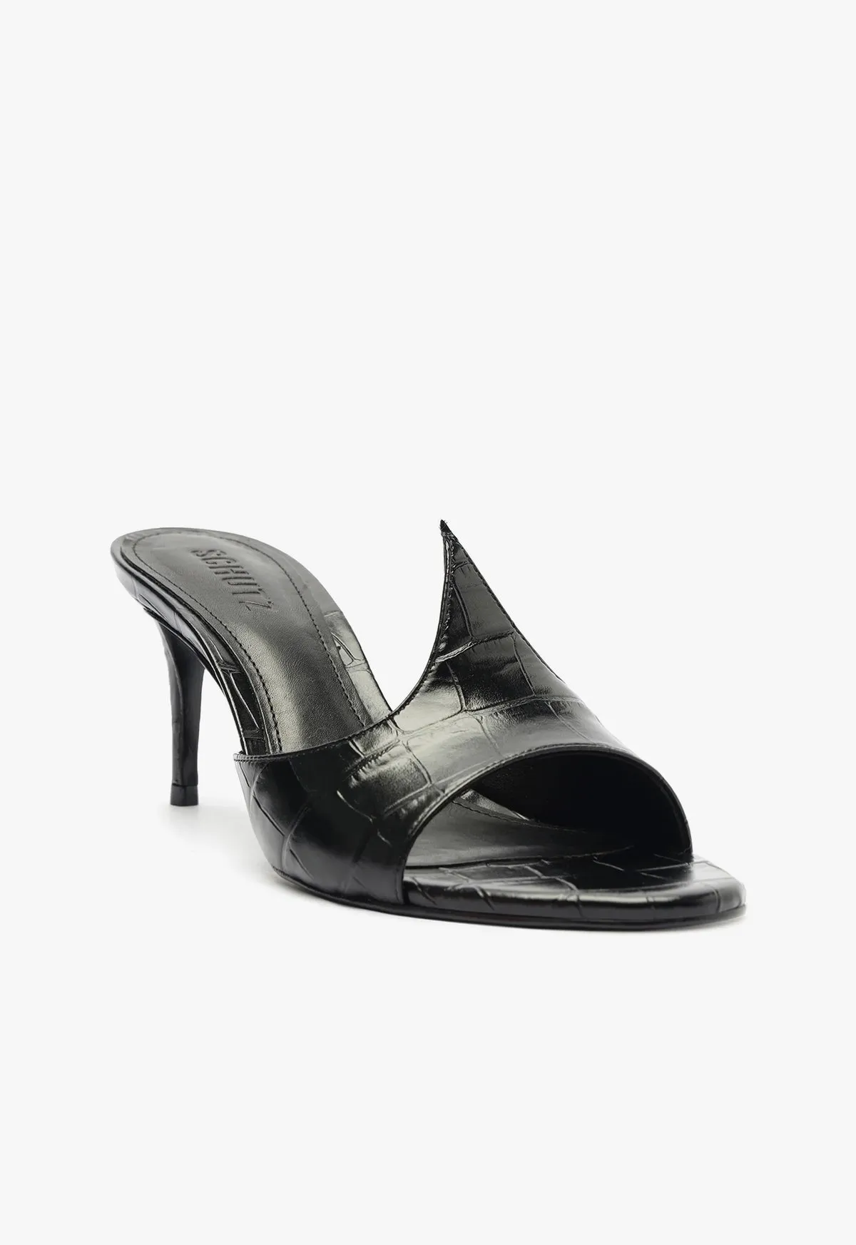 Carlie Mule Patent Leather Sandal Your Core Layer Motion In Mind