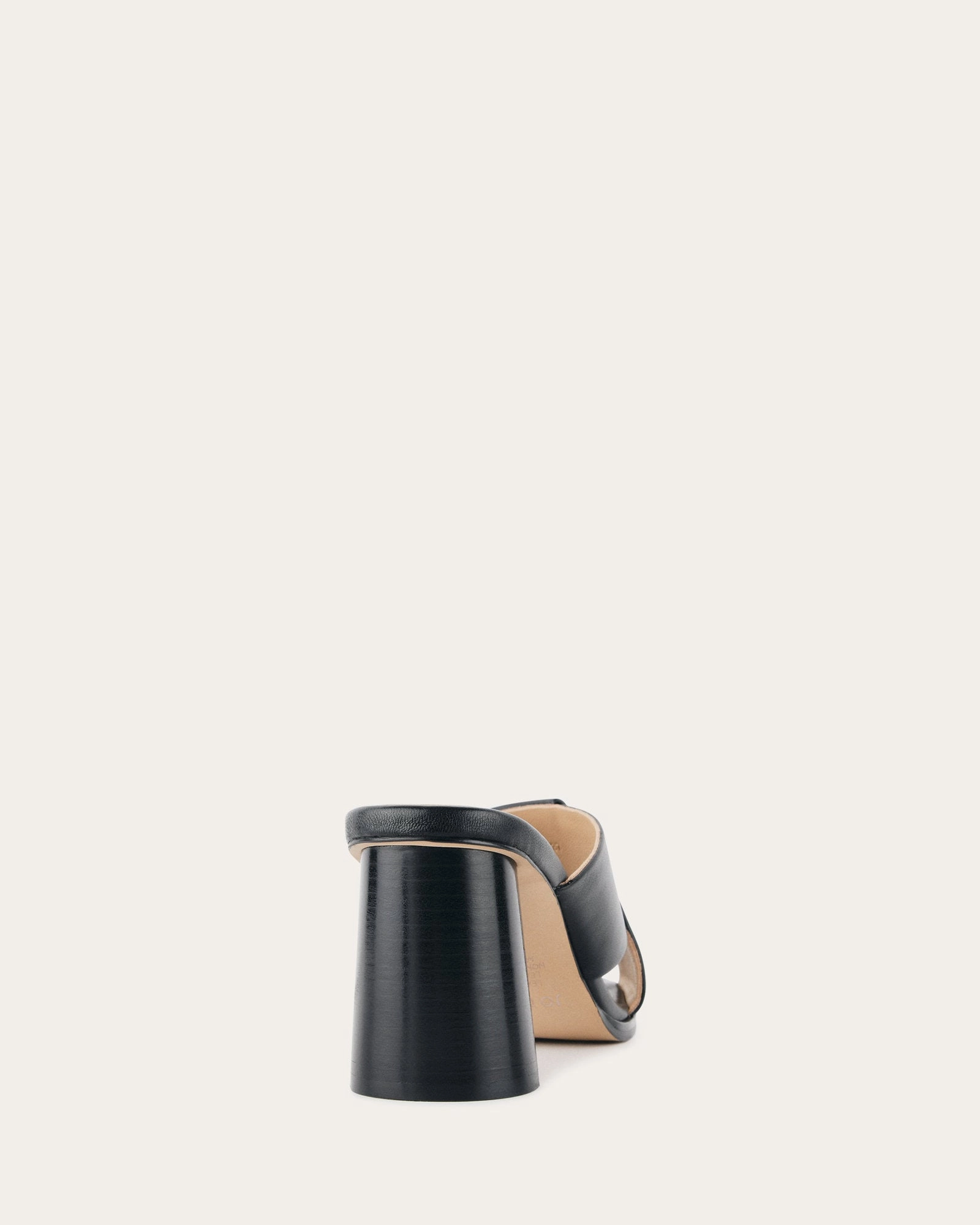 Daily Clarity Carrie Mid Heel Sandals Black Leather