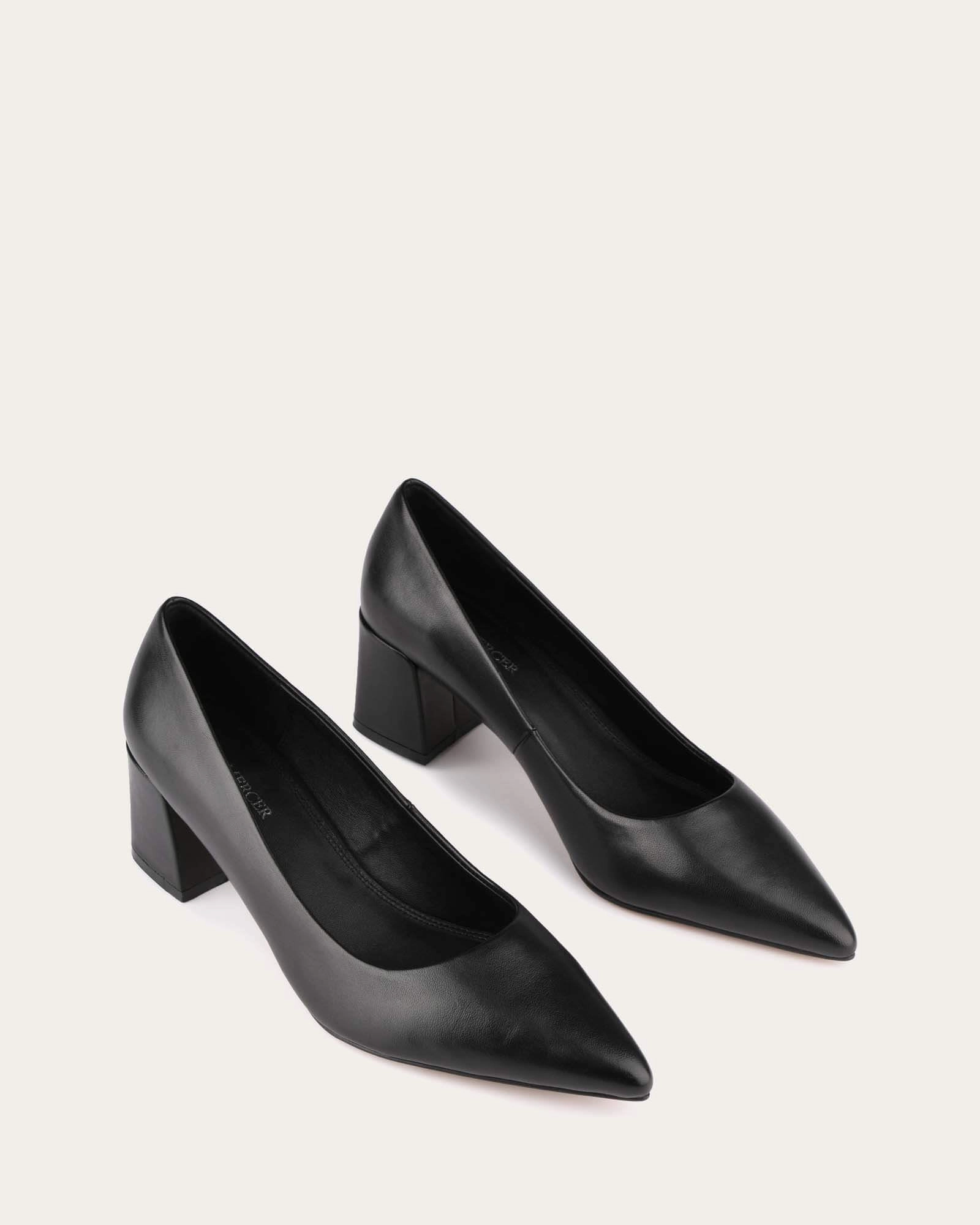 Carrington Low Heels Black Leather Urban Energy