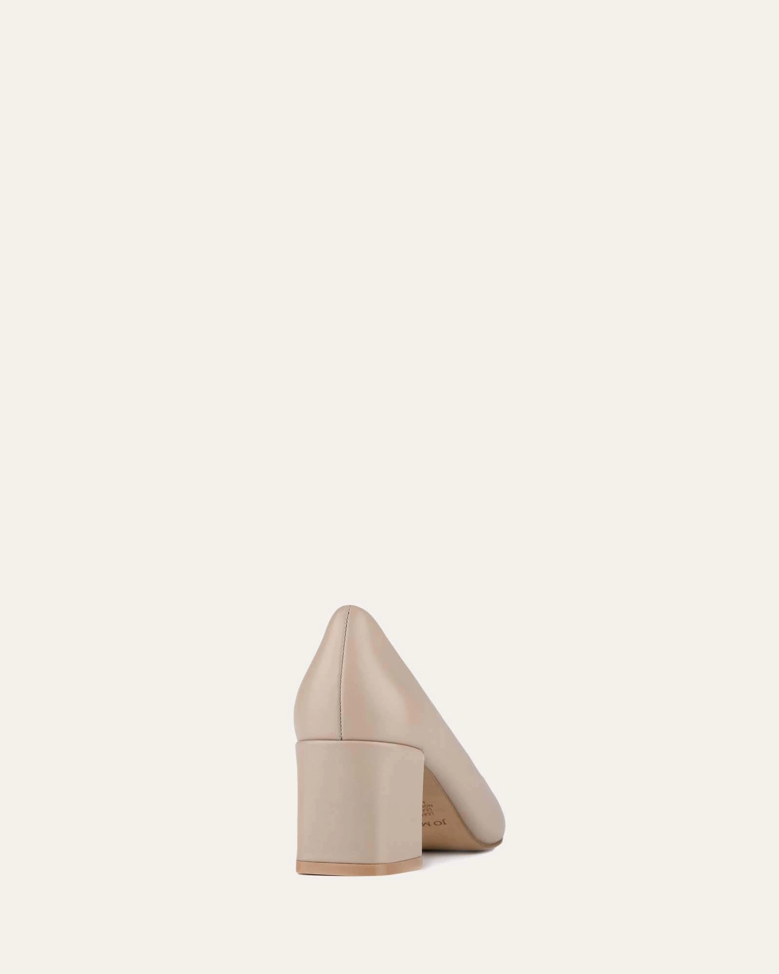 Cool In Motion Carrington Low Heels Taupe Leather