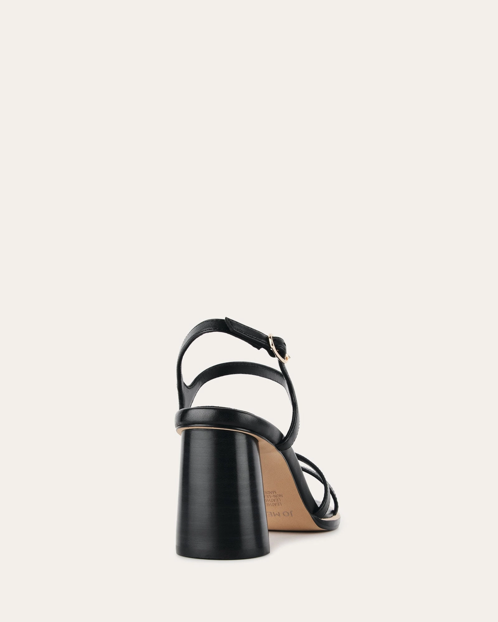 Casey High Heel Sandal Black Leather Street Form