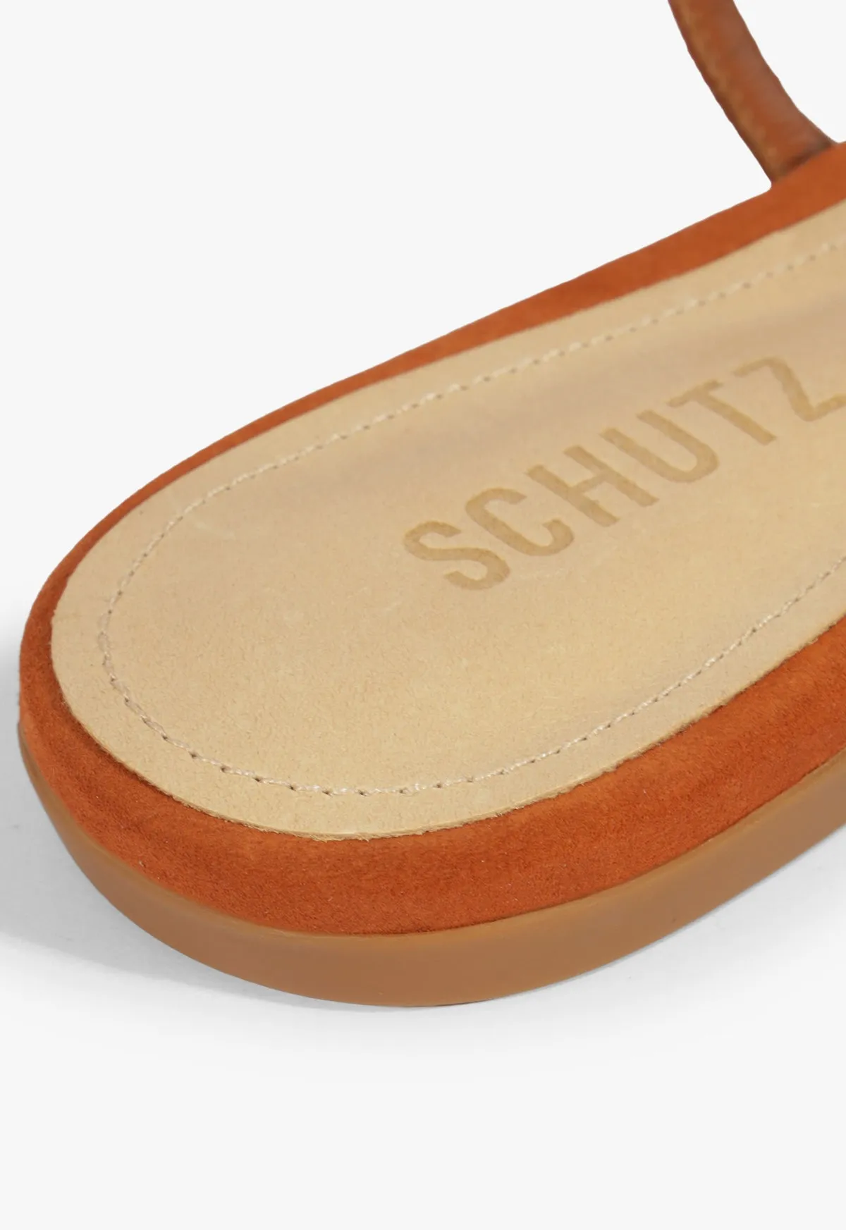 Cassandra Brown Suede Flat Sandal Pure Motion Ease-Ready