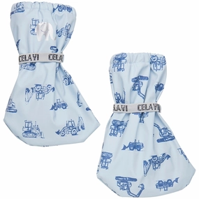 Celavi Pu Footies W. Fleece Cerulean Subtle Performance