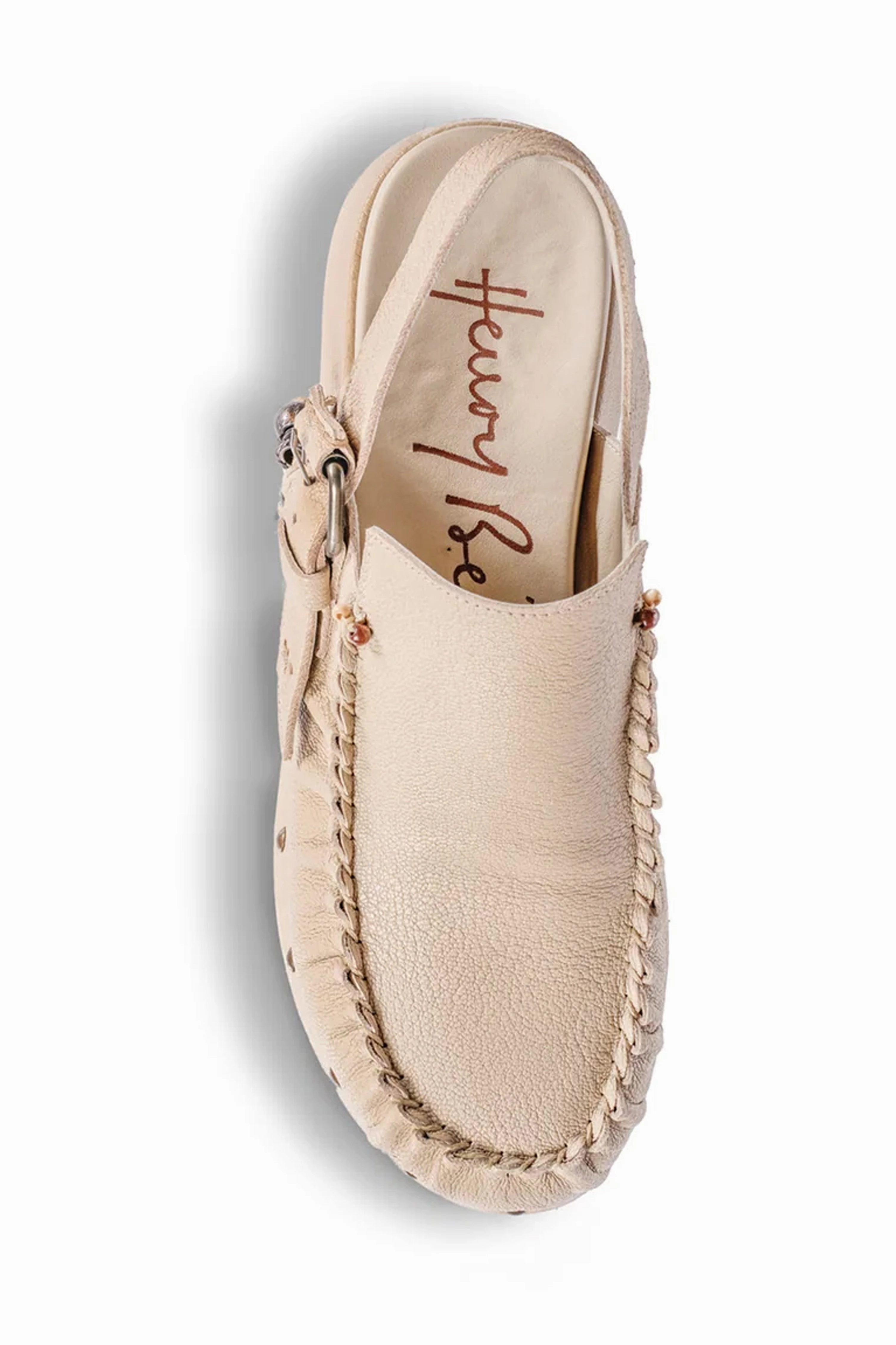 Adapt And Go Chanel Leather Wedge Loafer Shoe In Sabbia
