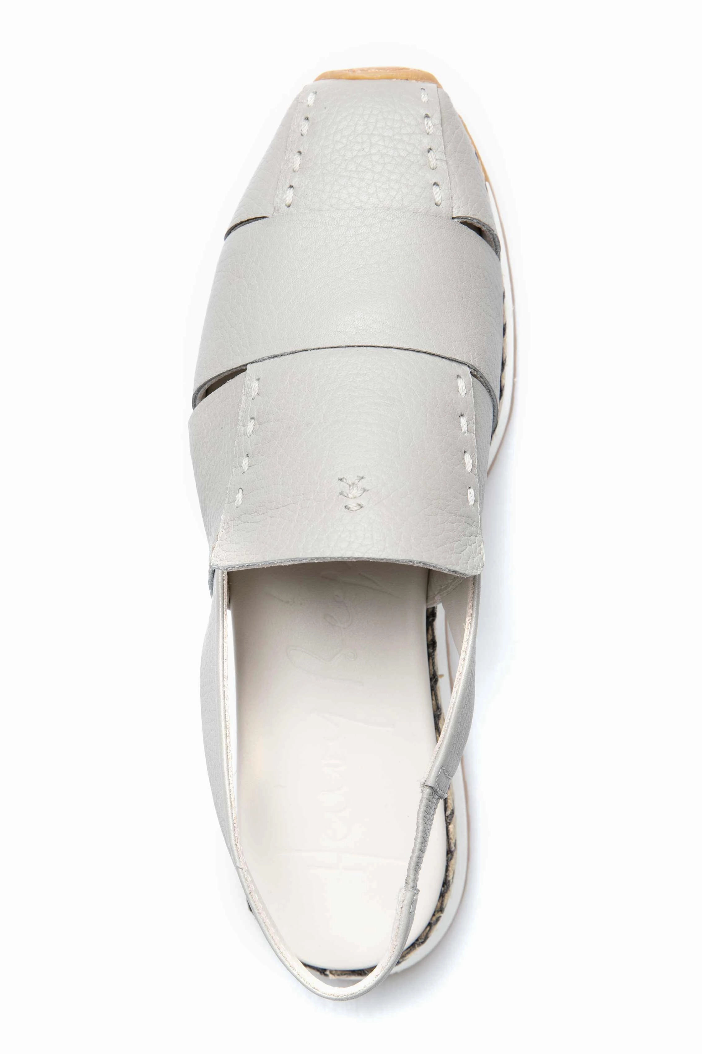 Chanel Sport Leather Slingback Shoe In Cervo Brina Quiet Impact Minimal Movement