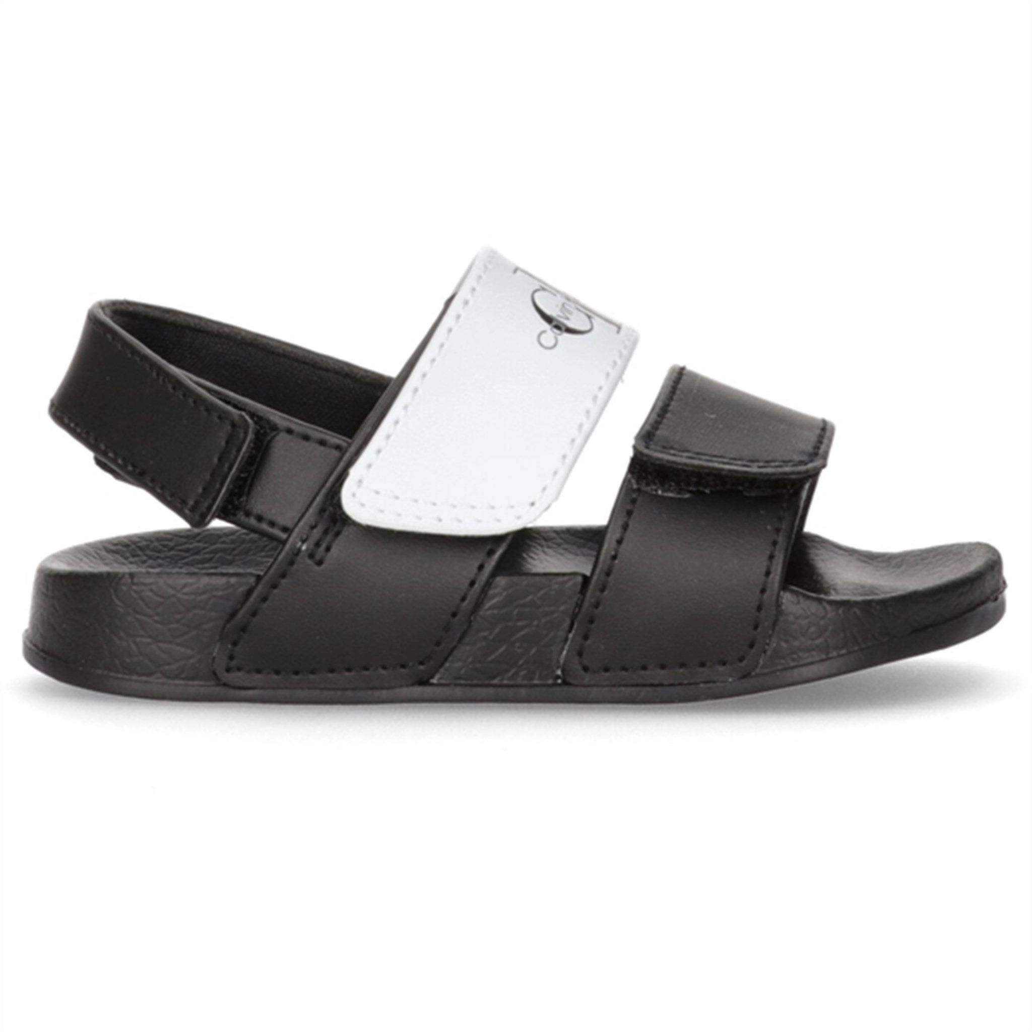 Calvin Klein Velcro Sandal Black/White Quiet Strength Adapt-Fit Gear