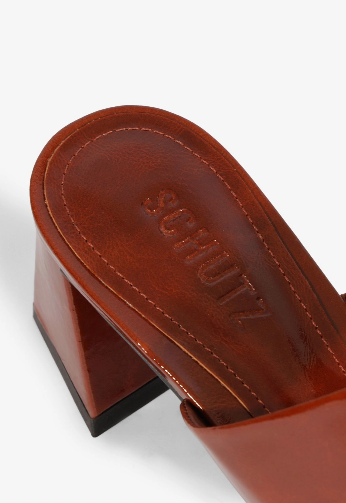 Chantal Mid Patent Sandal The Feel Factor