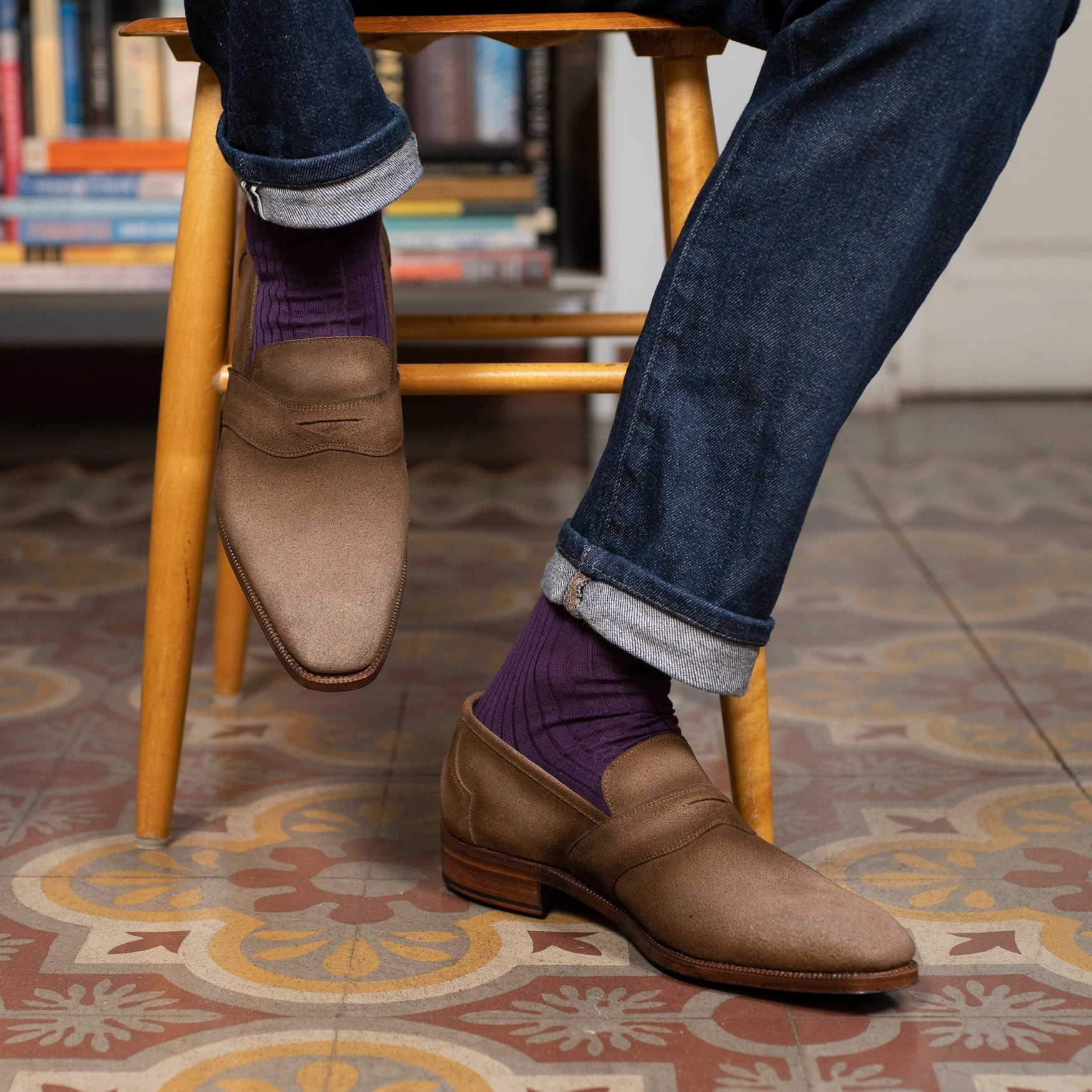 Charlie Unlined Penny Loafer Mto - Hazelnut Patina New Urbanism