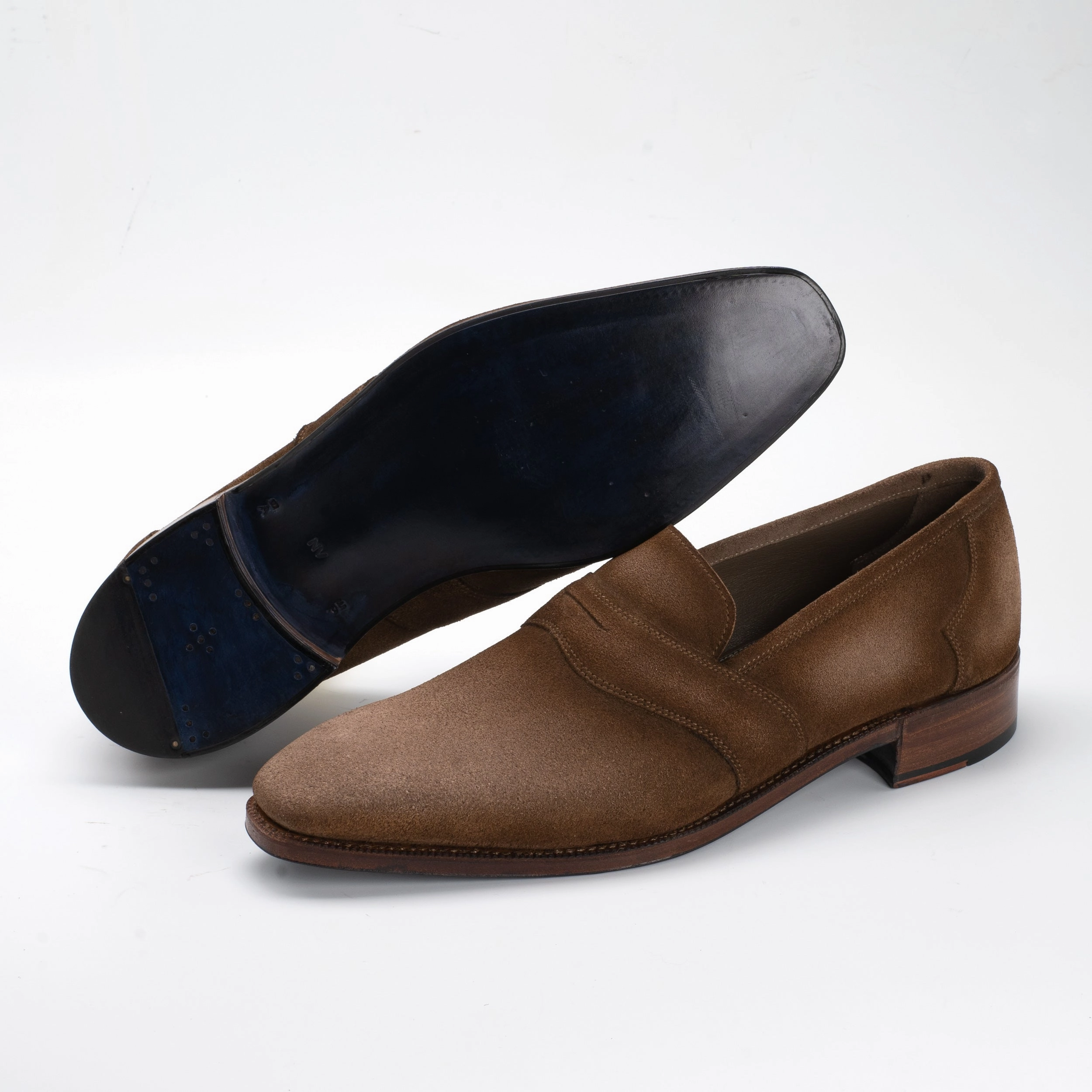 Coolly Crafted Charlie Unlined Penny Loafer Mto - Hazelnut Patina
