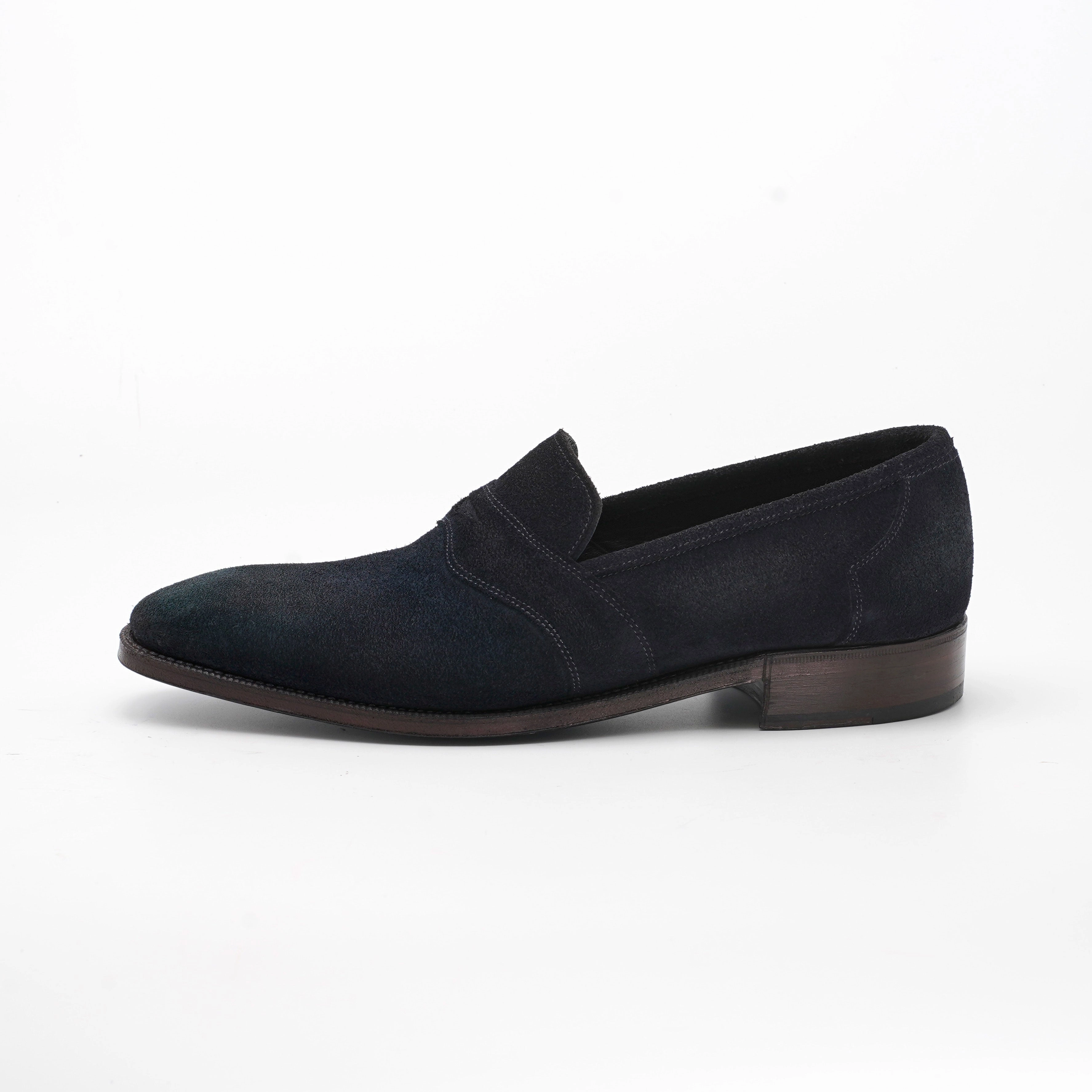 Charlie Unlined Penny Loafer Mto - Vintage Navy Clean Citywear