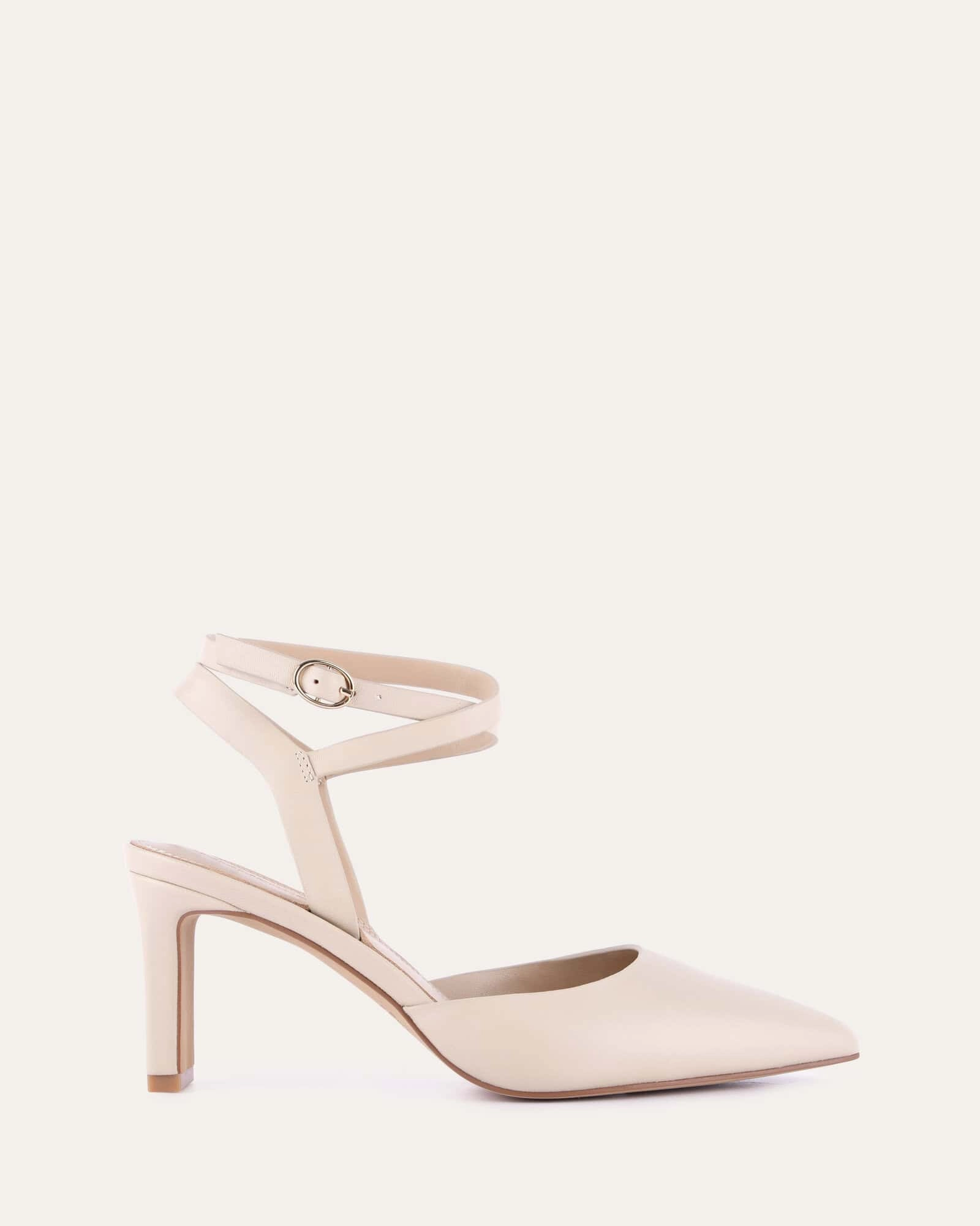 Khloe Mid Heels Sand Leather All-Day Rhythm Urban Transition