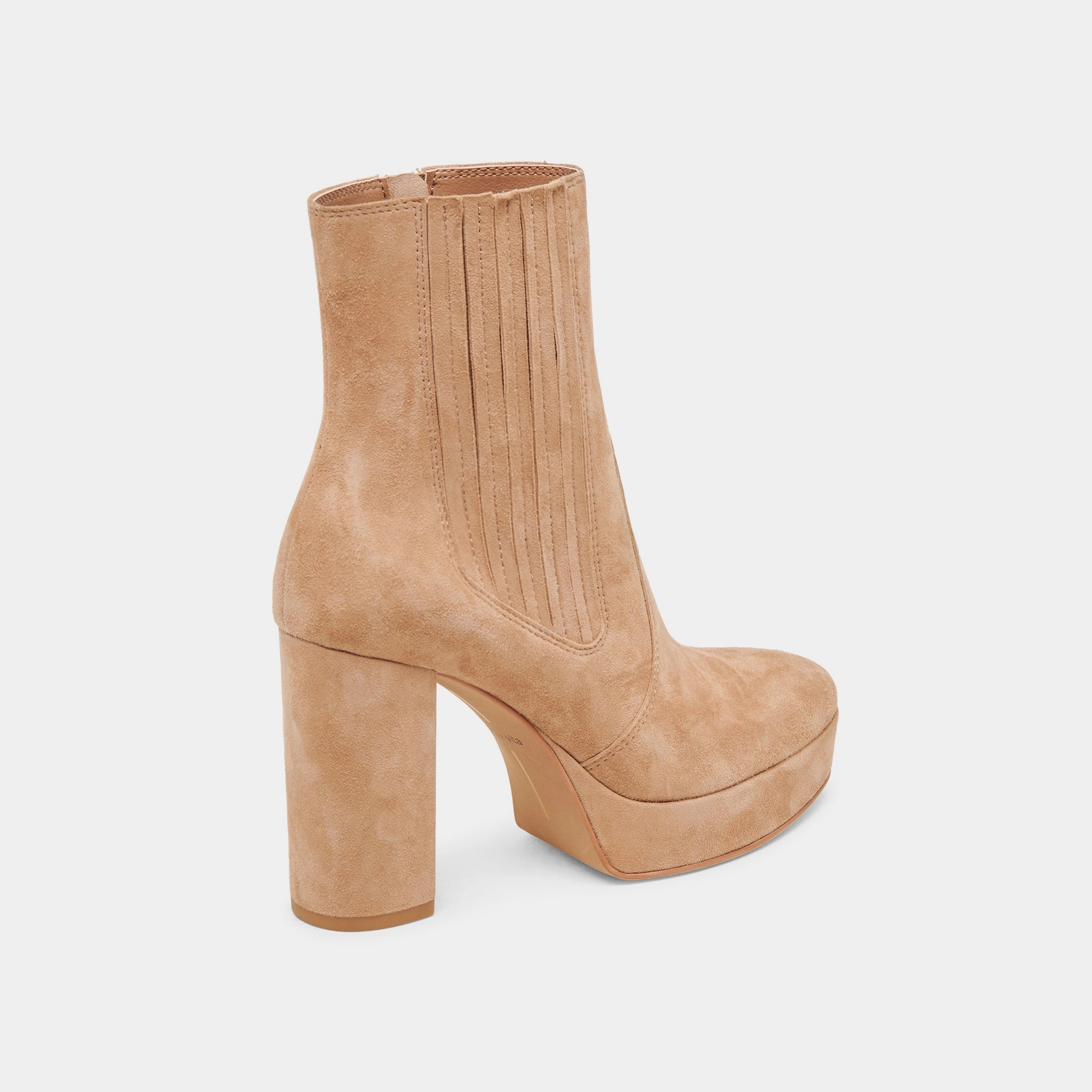 Streamline Your Day Cinny Boots Camel Suede