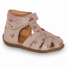 Pom Pom Sandal Velcro Cherry Feel The Flow Bold Minimal
