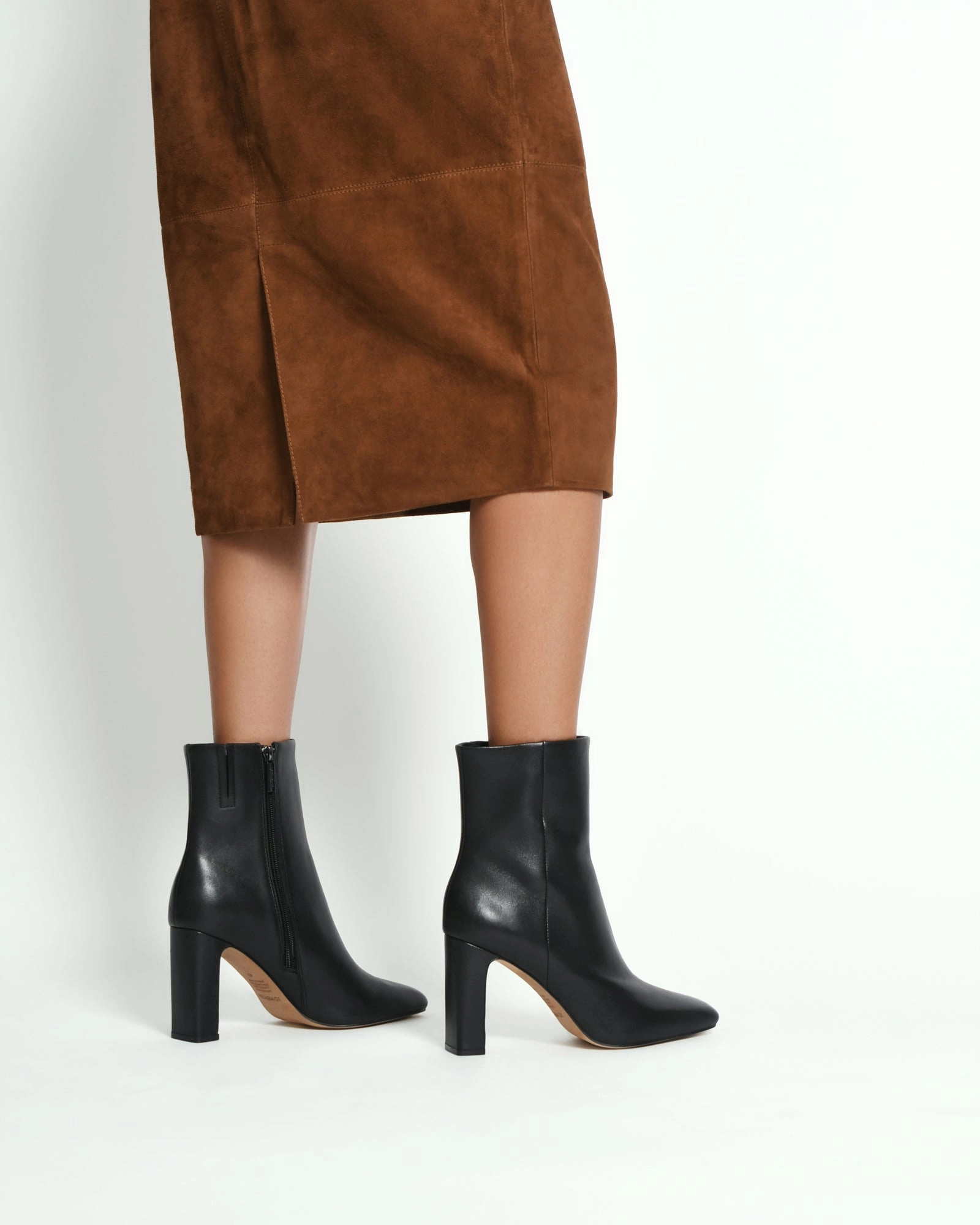 Smart Casual Function-Refined Suki High Ankle Boots Black Leather