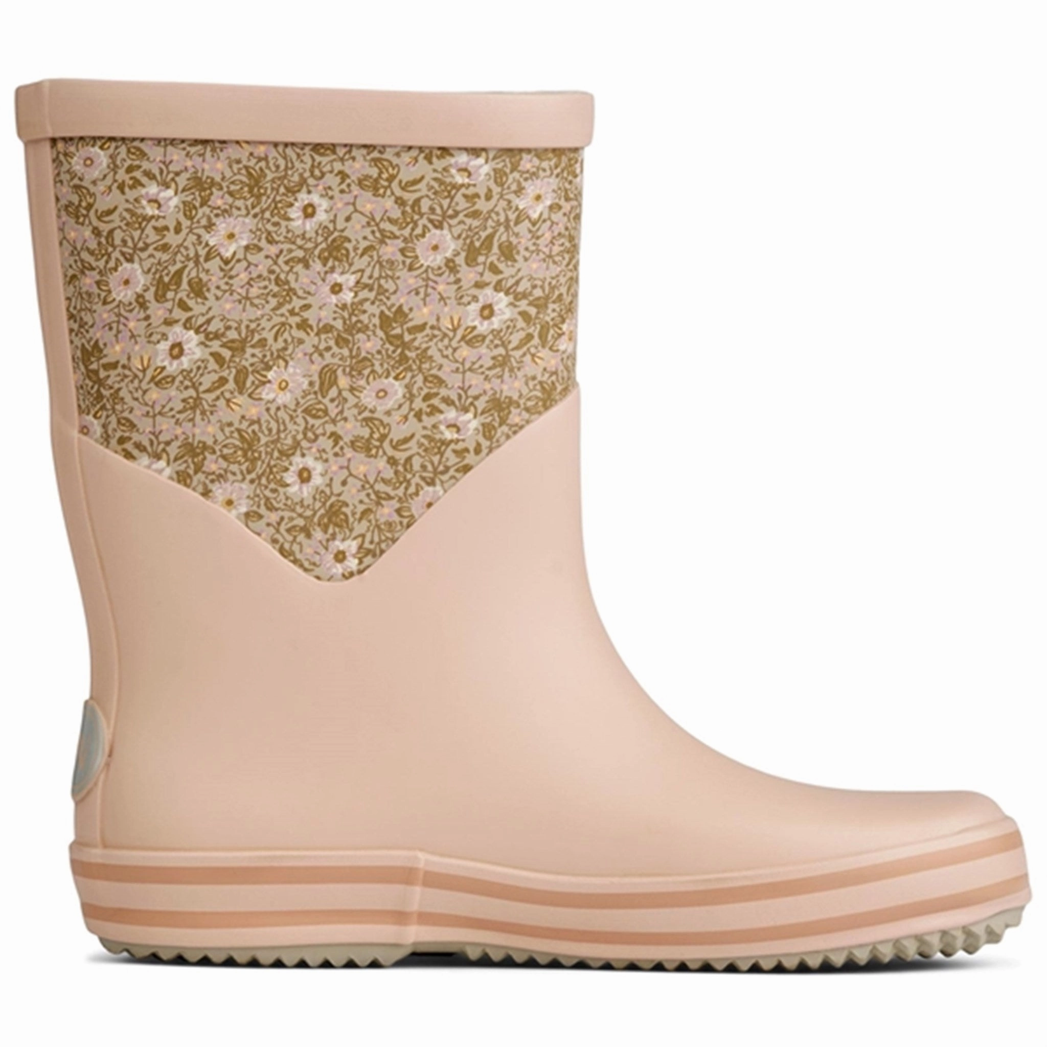 Wheat Rubber Boots Juno Pale Lilac Flowers Ease-Ready