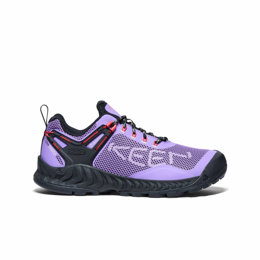 Fluid Lifestyle Downtown Vibe Women'S Nxis Evo Waterproof Shoe  |  Paisley Purple/Poppy Red